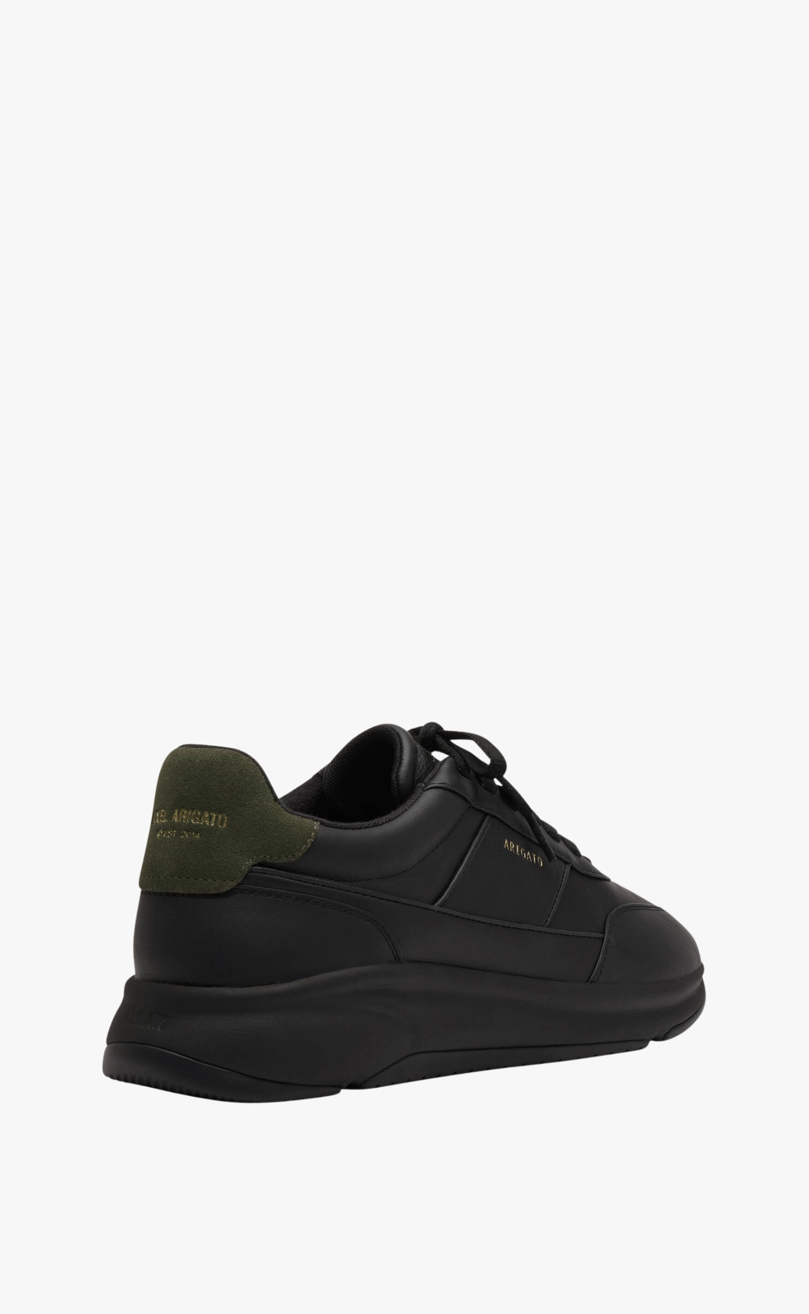 GENESIS NEO LEATHER RUNNER BLACK GREEN SNEAKER