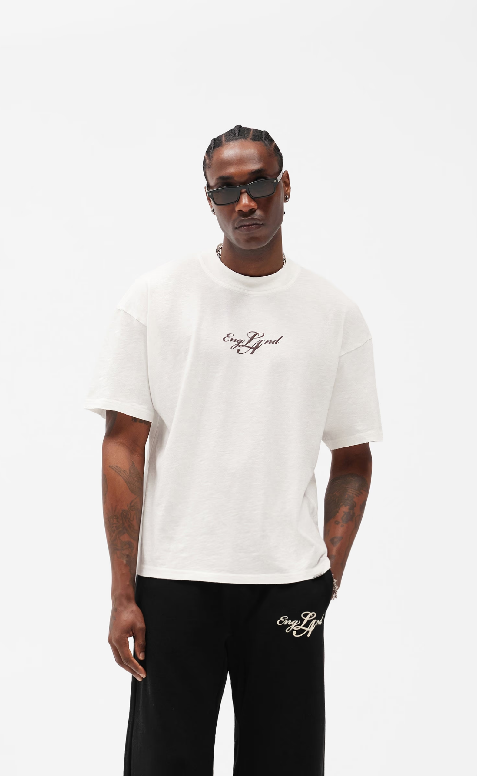 ENGLAND FLAT WHITE T-SHIRT