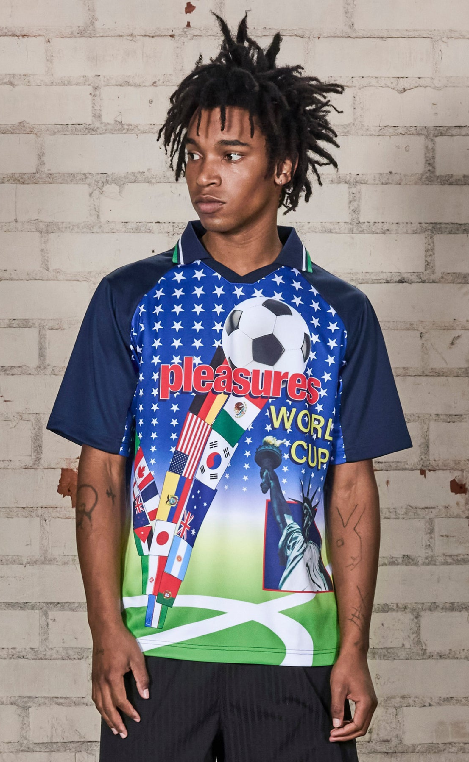 FLAGS JERSEY MULTI POLO T-SHIRT