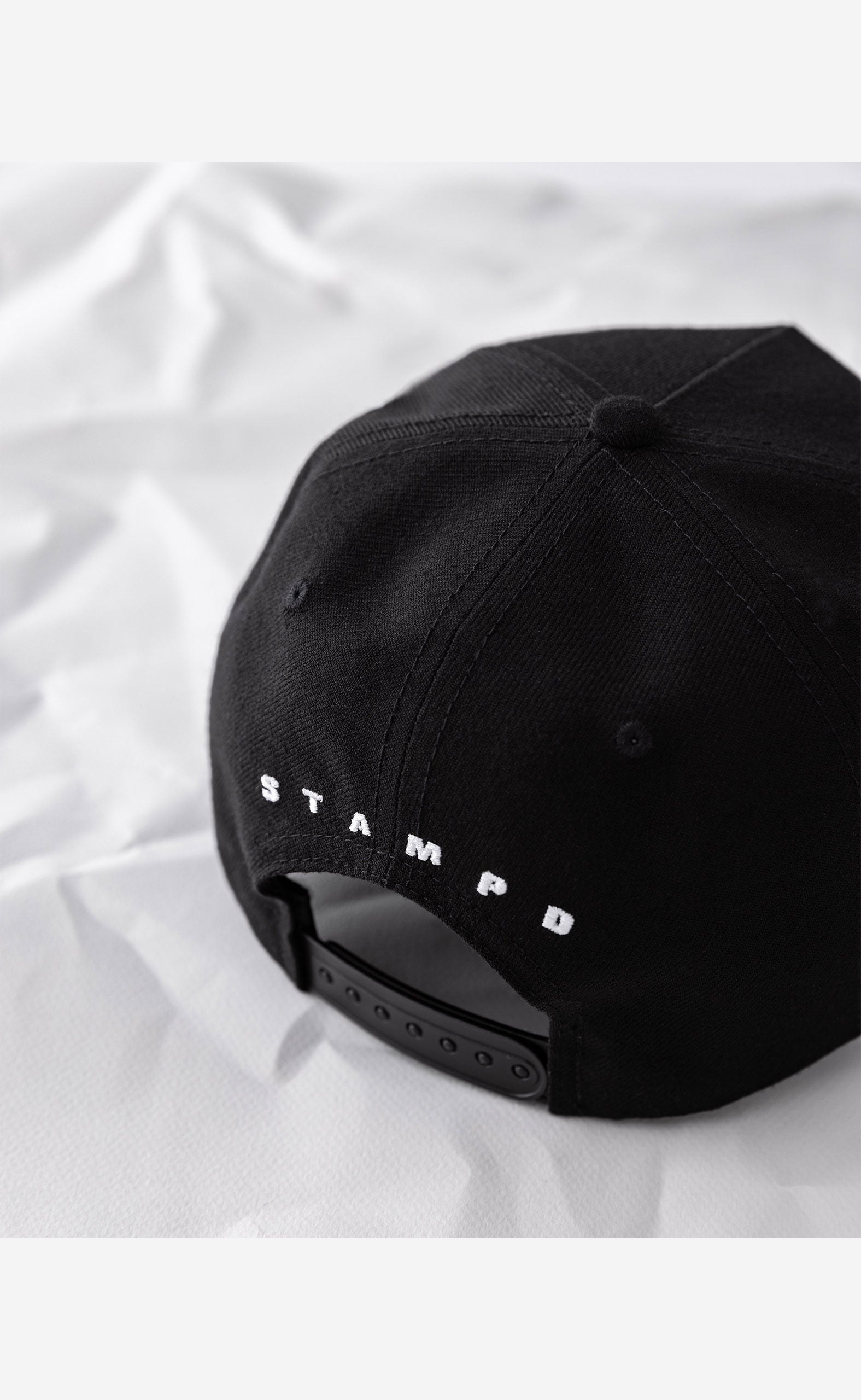 BLACK WOOL WEST STRUCTURED TRUCKER HAT