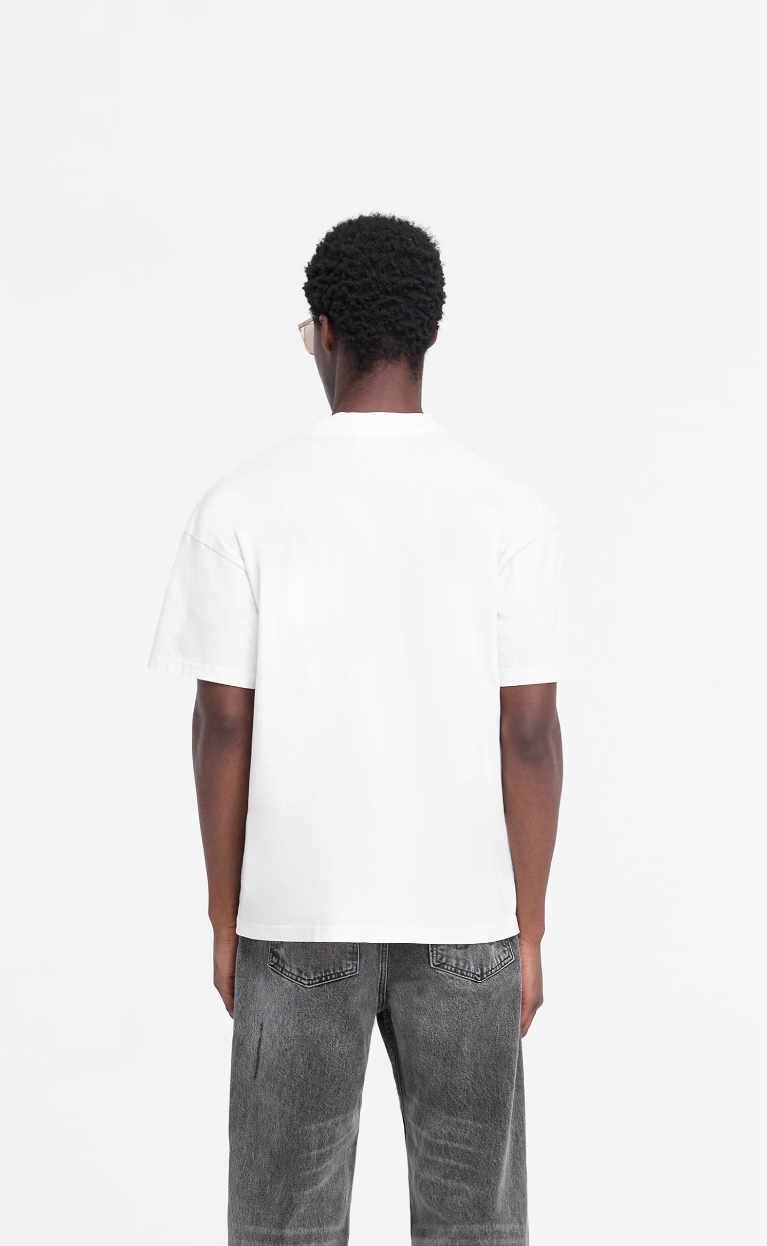 REP APPLIQUE FLAT WHITE T-SHIRT
