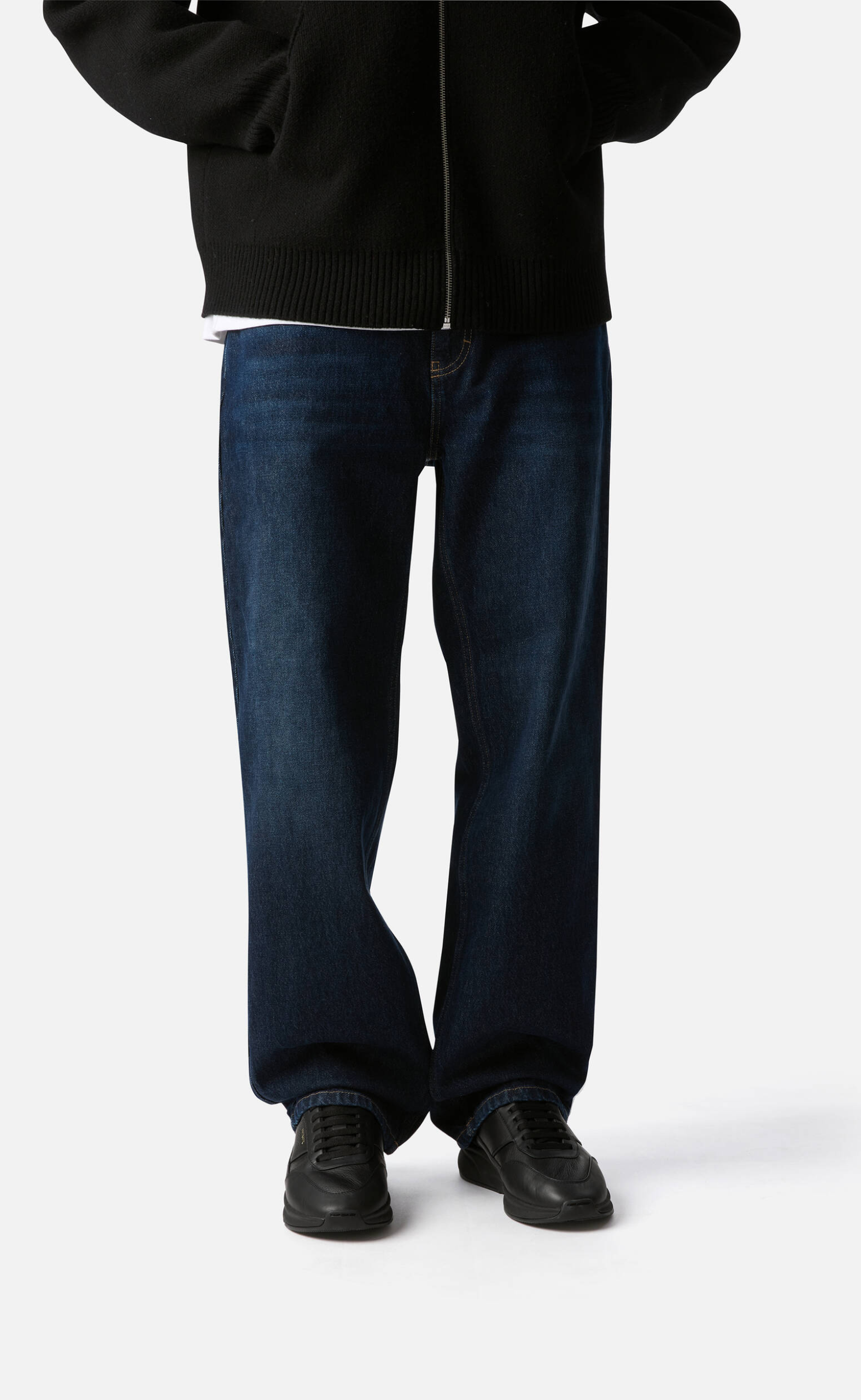 GENESIS NEO LEATHER RUNNER BLACK GREEN SNEAKER