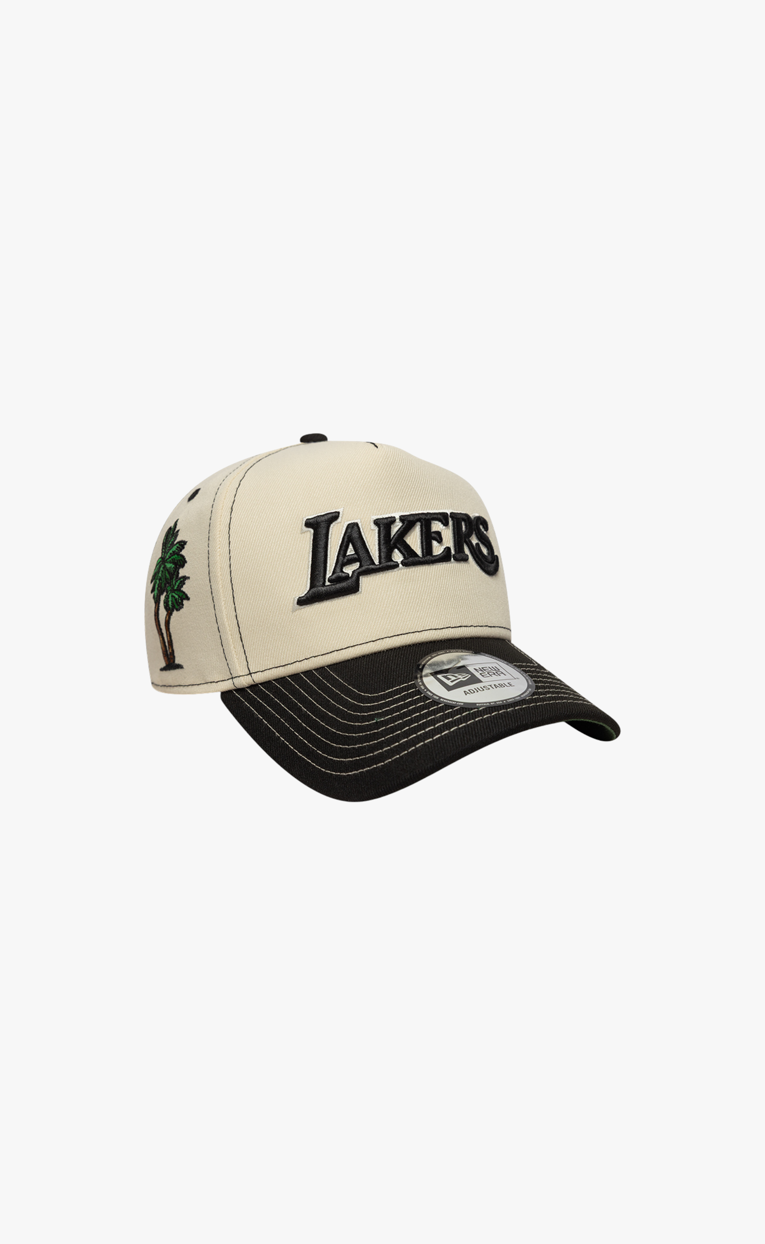 LOS ANGELES LAKERS CITY ICON E-FRAME 9FORTY CREAM BLACK HAT