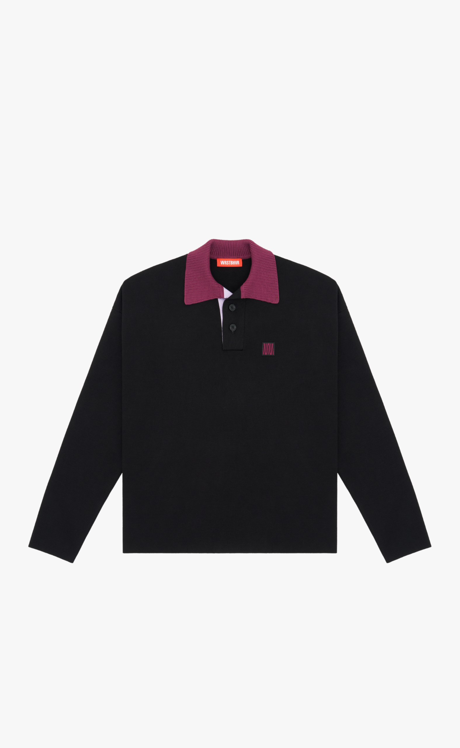 LEV V2 POLO BLACK LONGSLEEVE