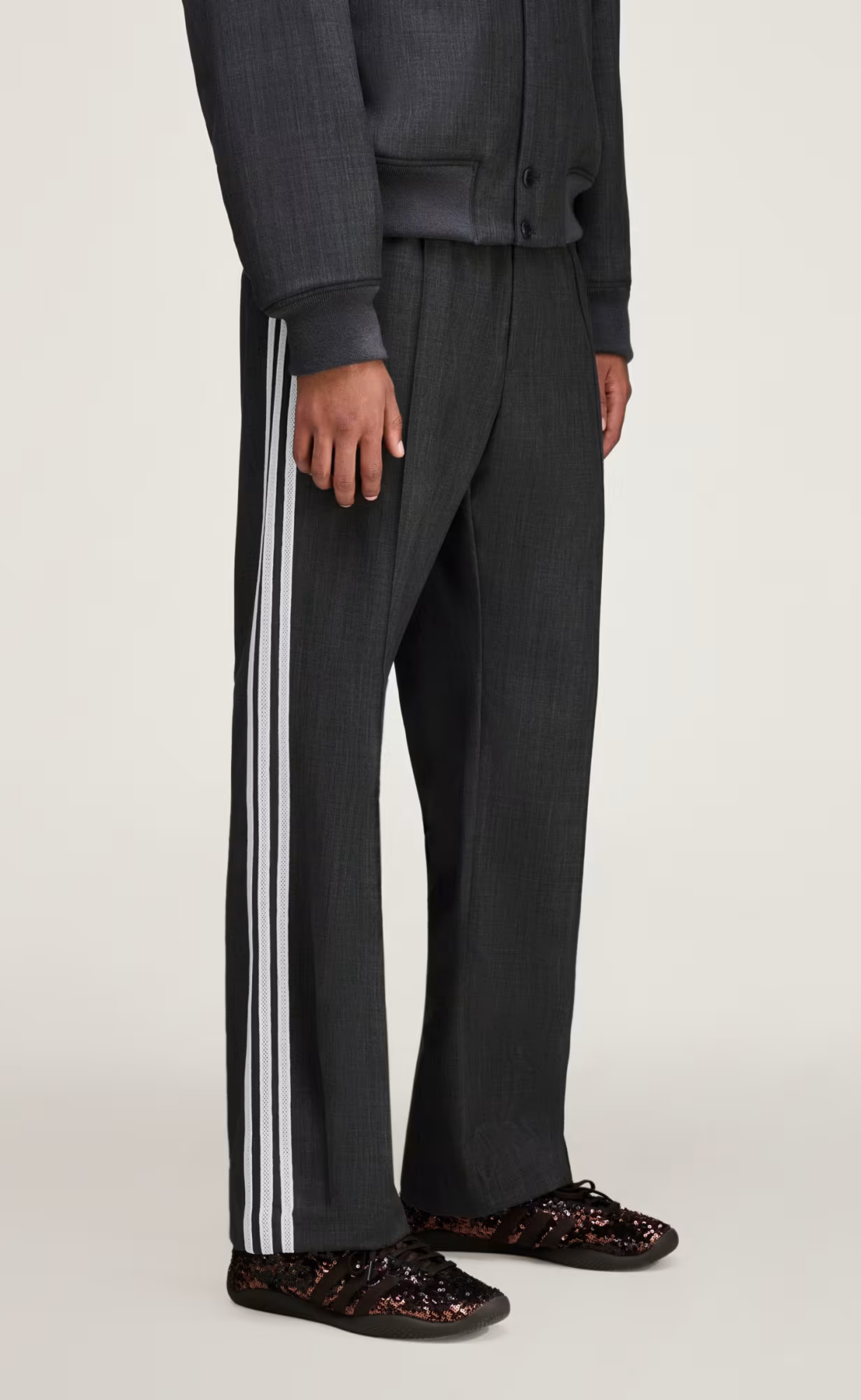 WB WOOL DARK GREY PANTS