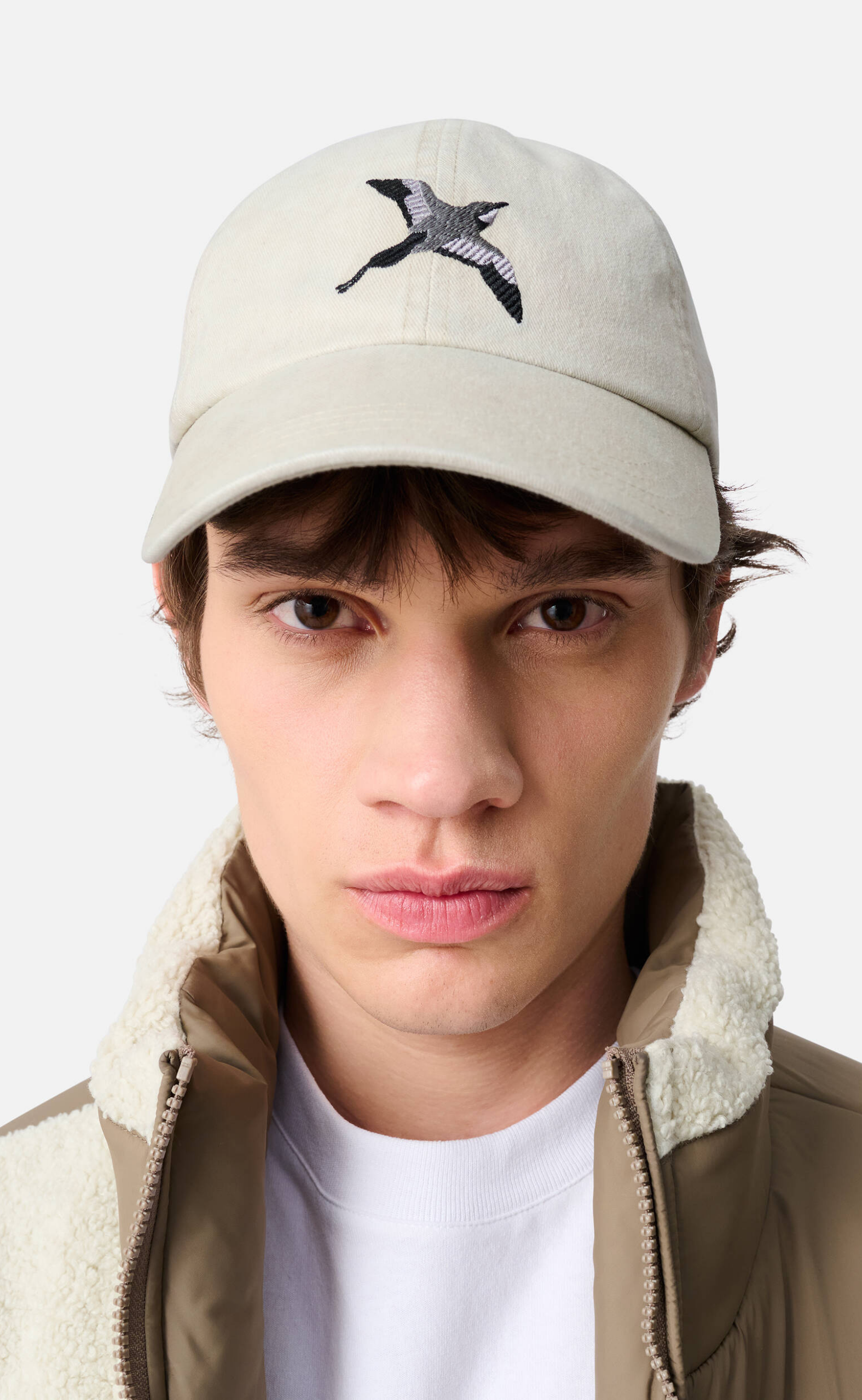 BEE BIRD LIGHT GREY HAT