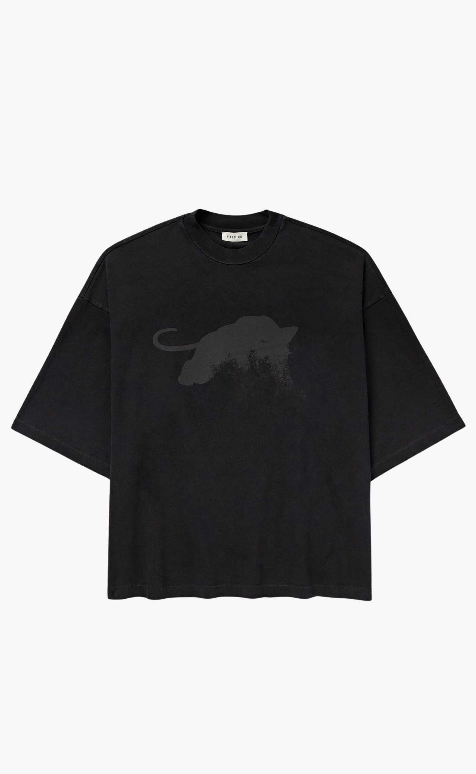 RELAXED LE PANTERES BLACK T-SHIRT