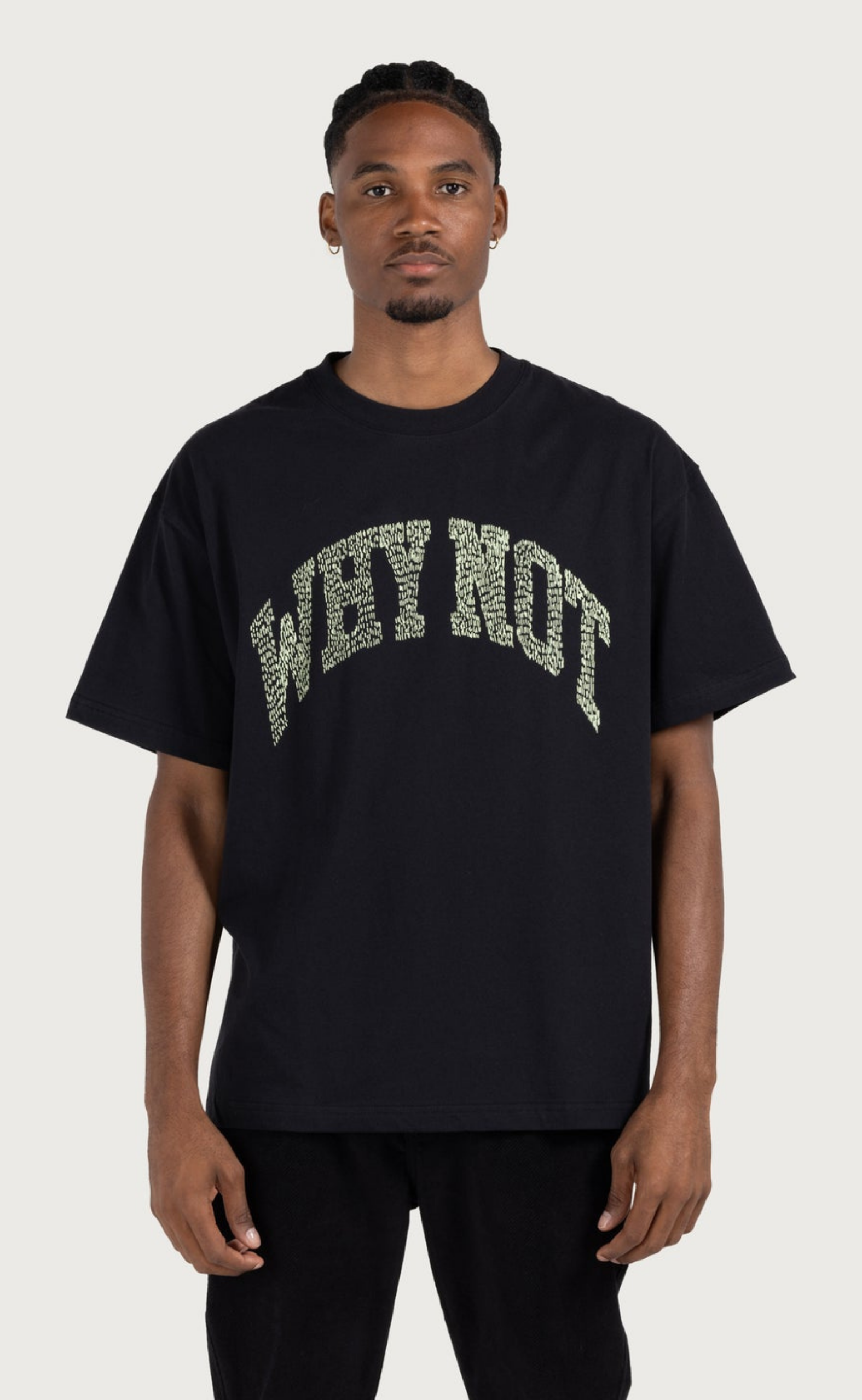 WHY NOT BLACK T-SHIRT