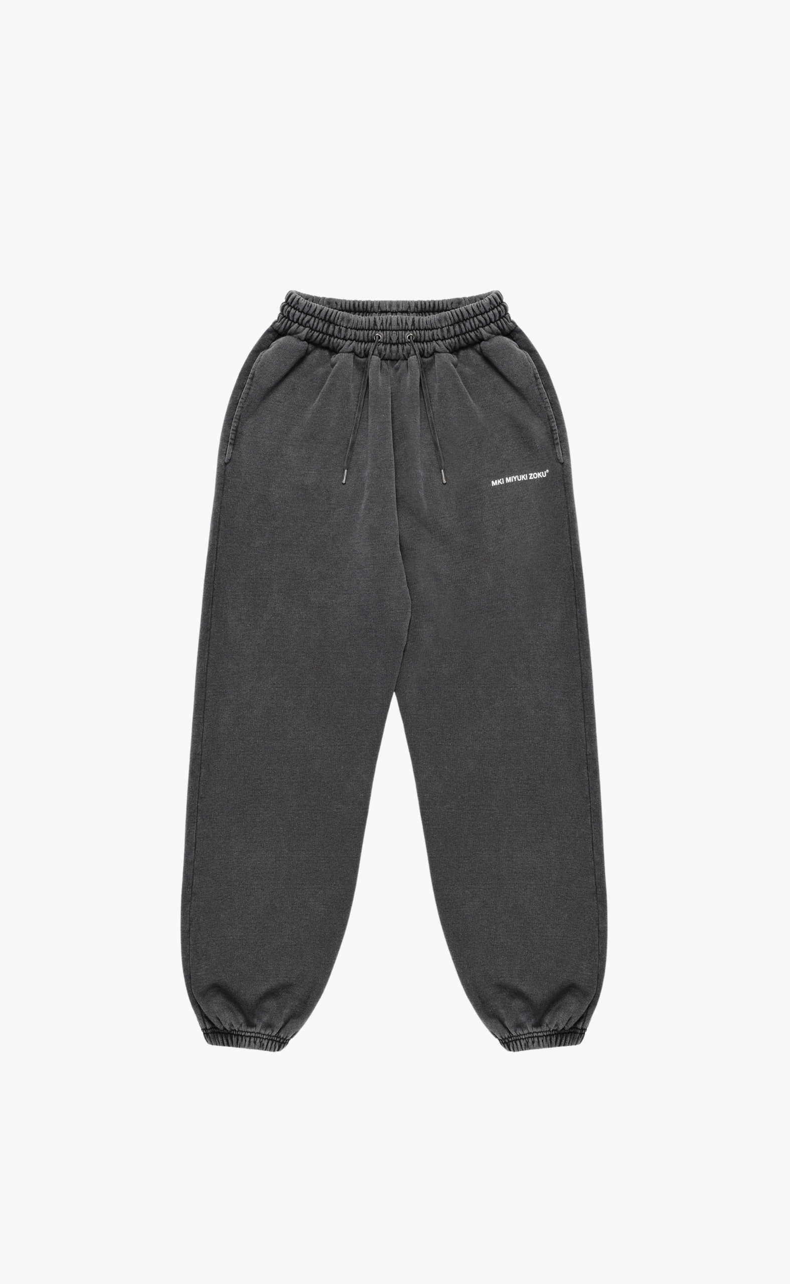 UNIFORM PIGMENT BLACK SWEATPANTS