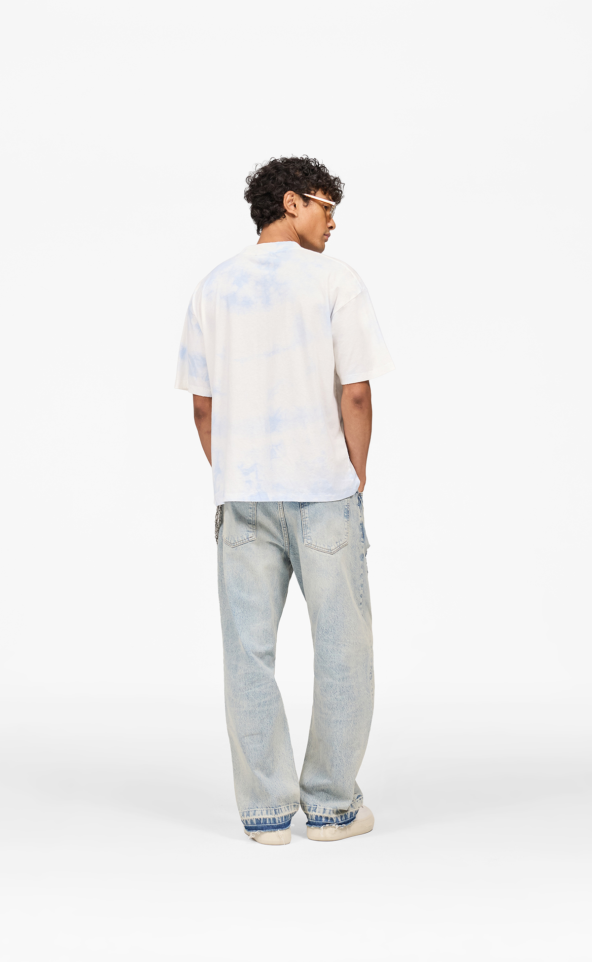 BEACH BOYS SCRIPT BLUE TIE DYE T-SHIRT