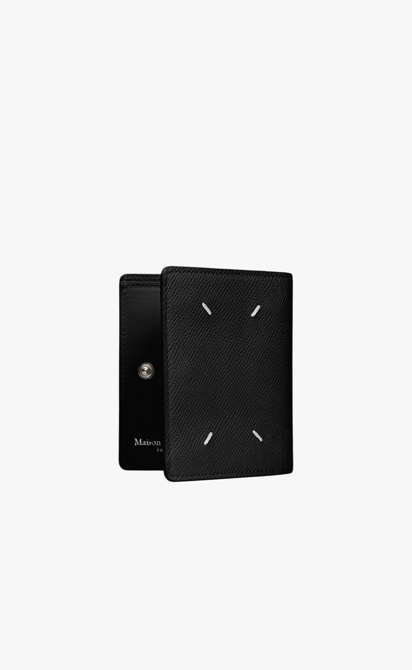 LEATHER CLIP 2 BLACK WALLET