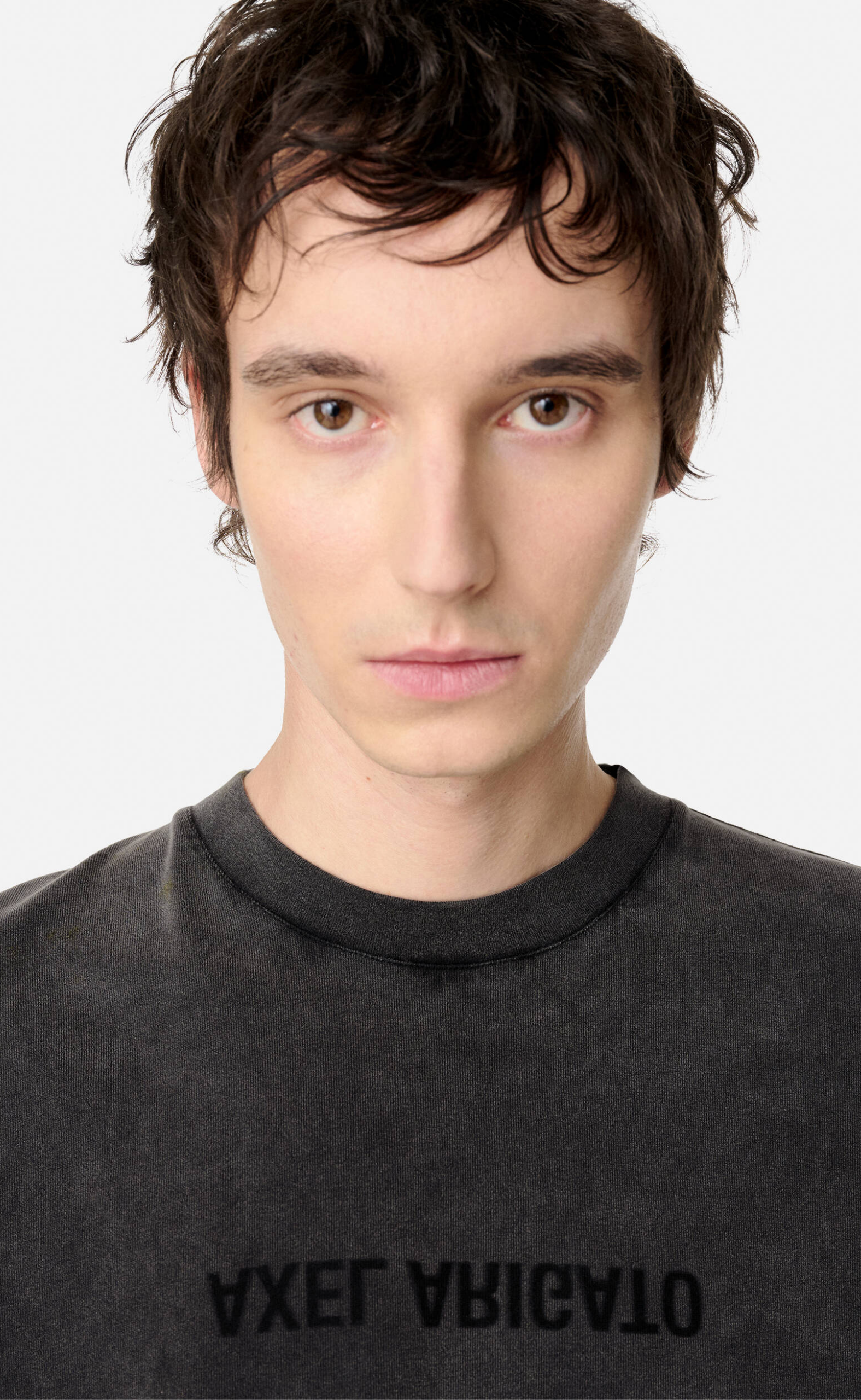 DISTORT WASHED BLACK T-SHIRT