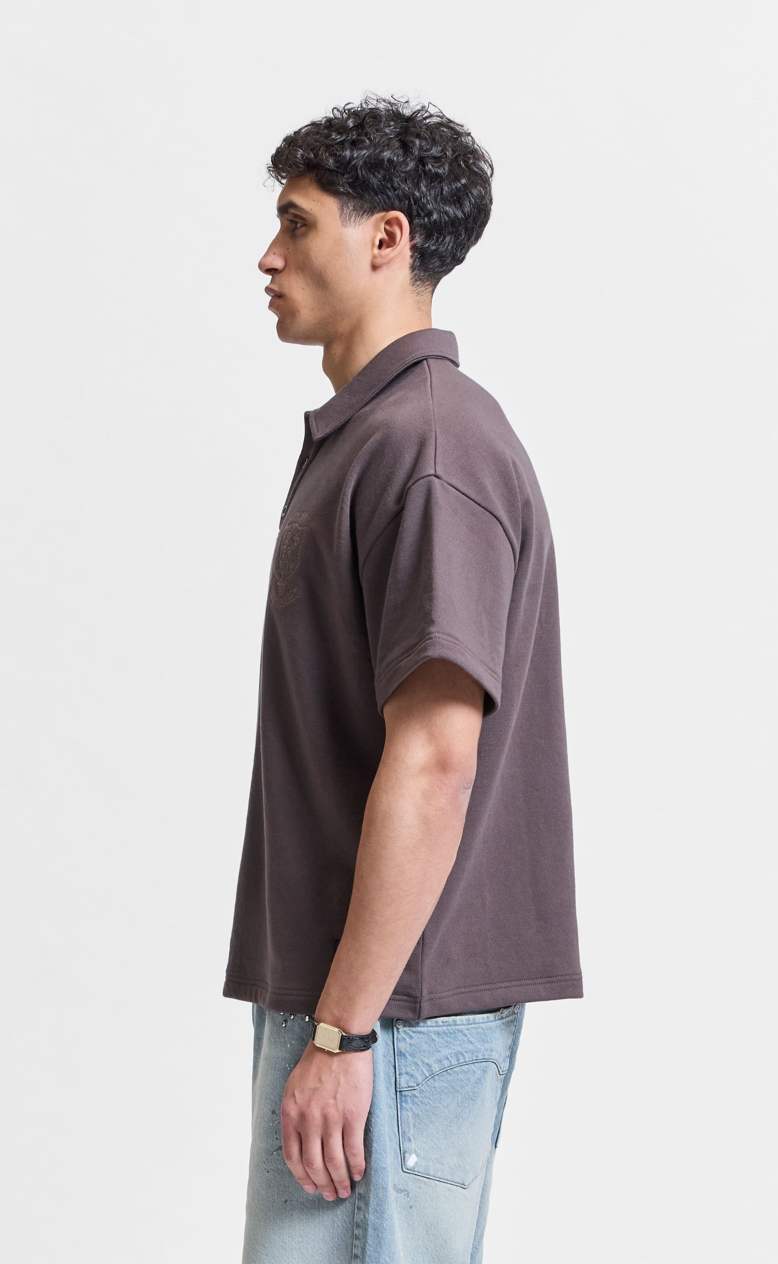L ATELIER DE LA RUE POLO BROWN T-SHIRT