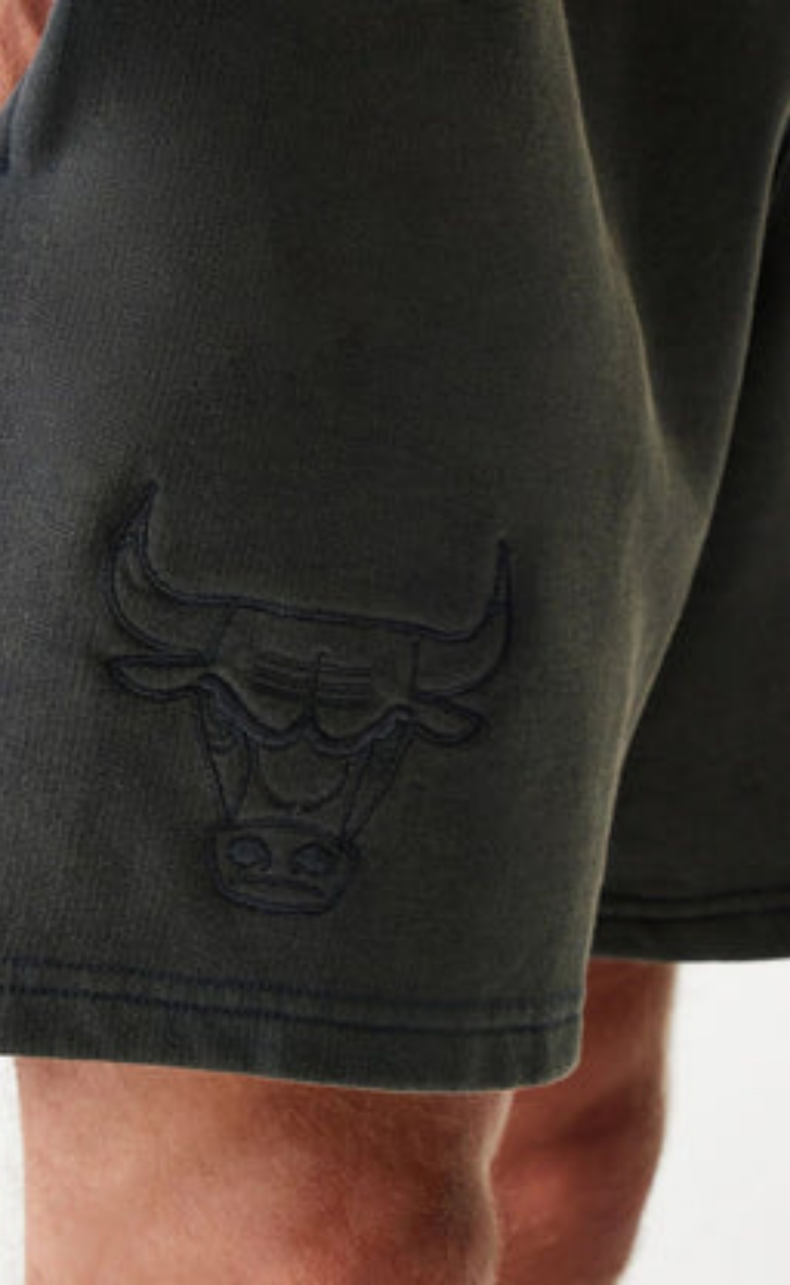 NBA WASHED SHORT WHITE GREY SHORTS