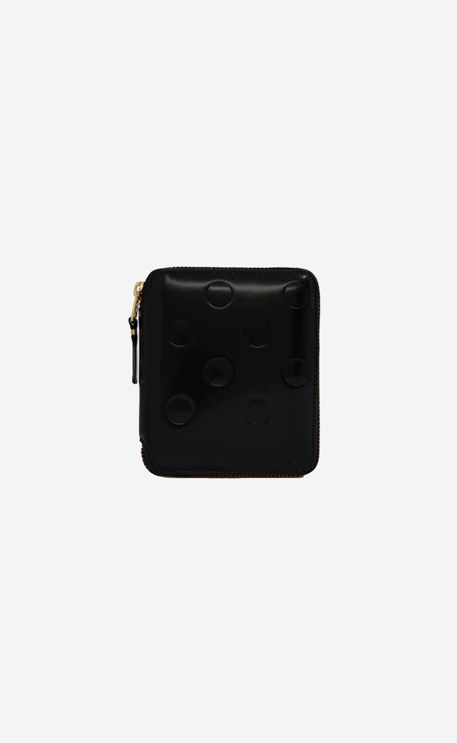 Black DOTS EMBOSSED LEATHER LINE