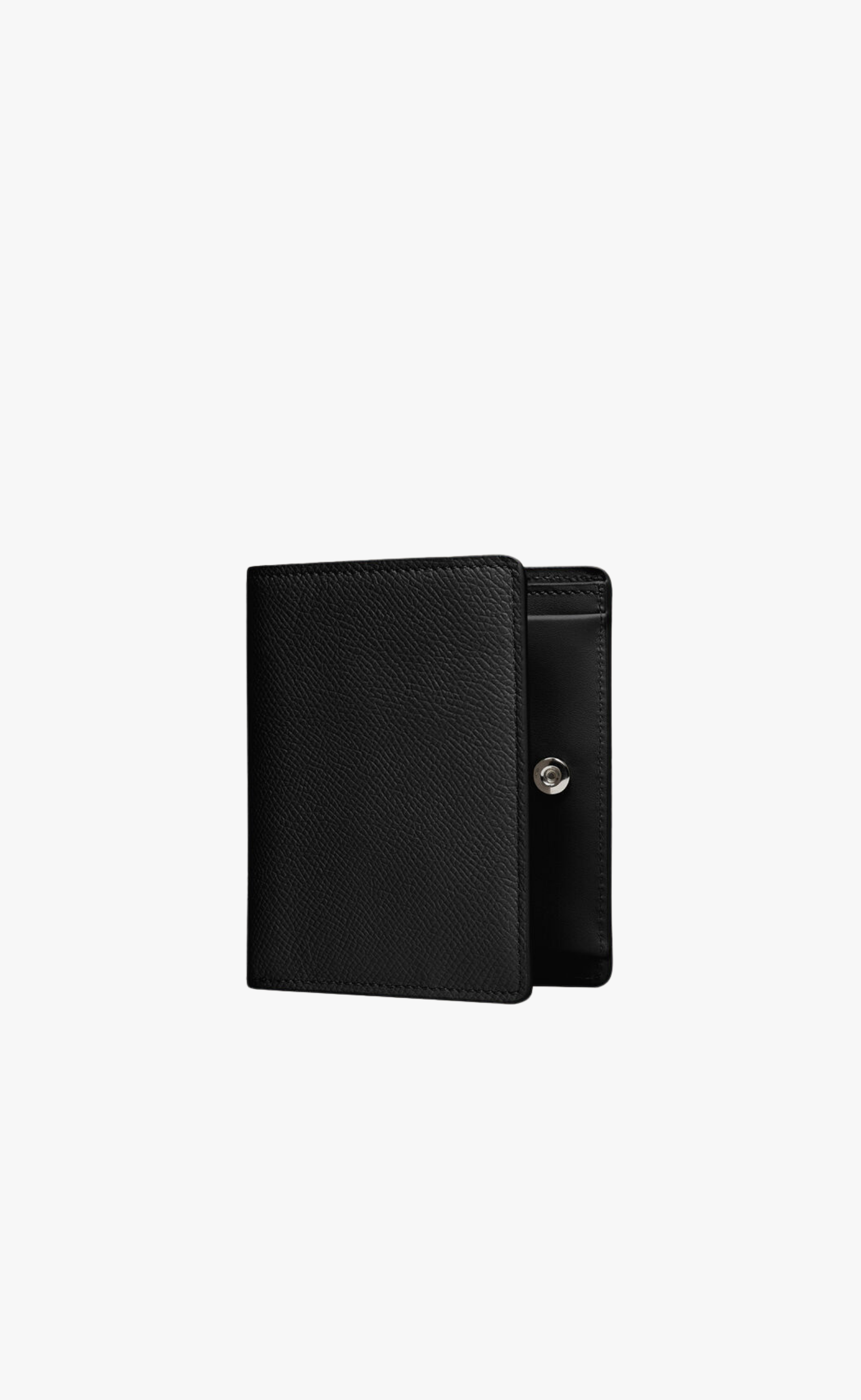 LEATHER CLIP 2 BLACK WALLET