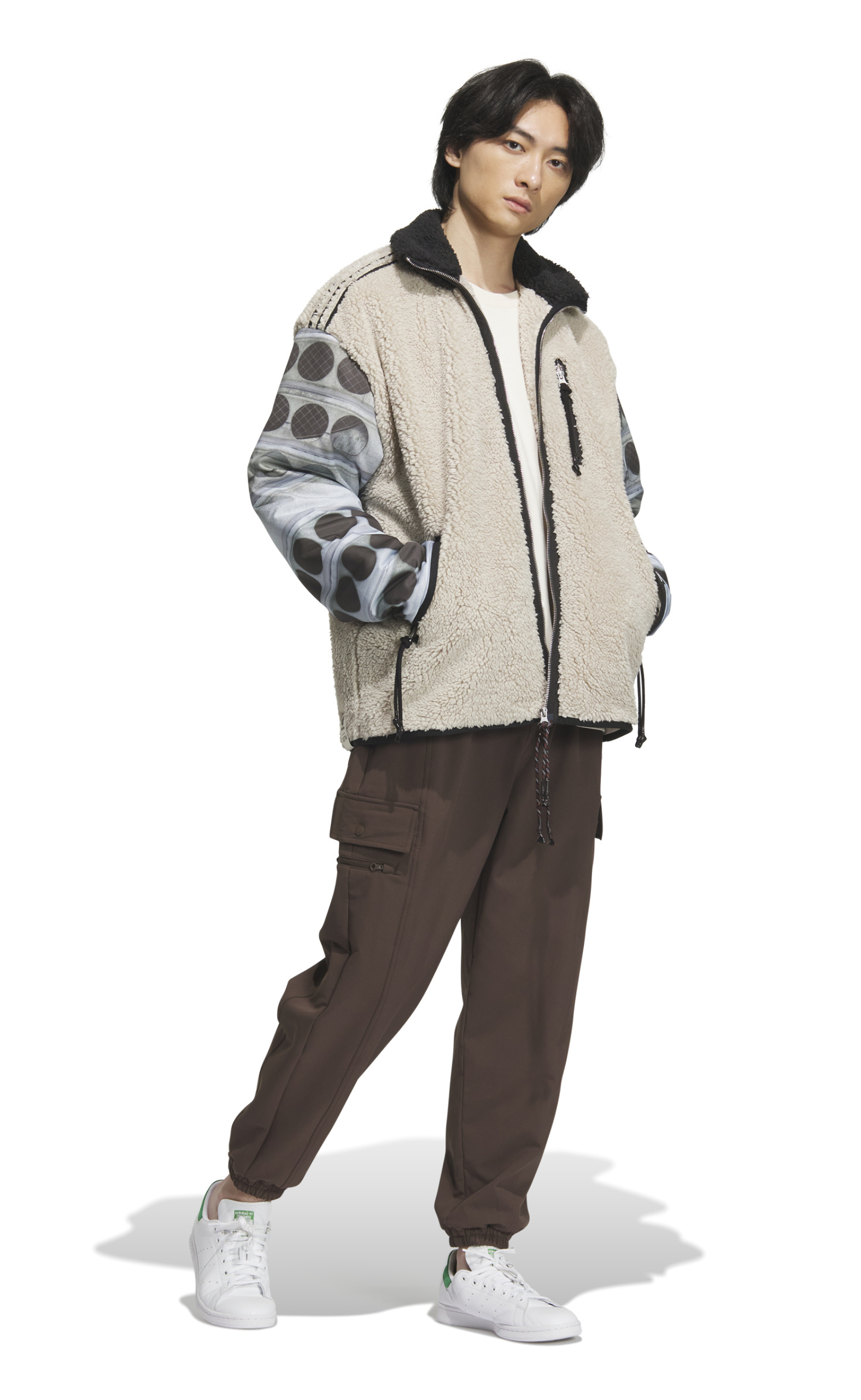 SONG FOR THE MUTE FLEECE NEUTRAL BLACK JACKET