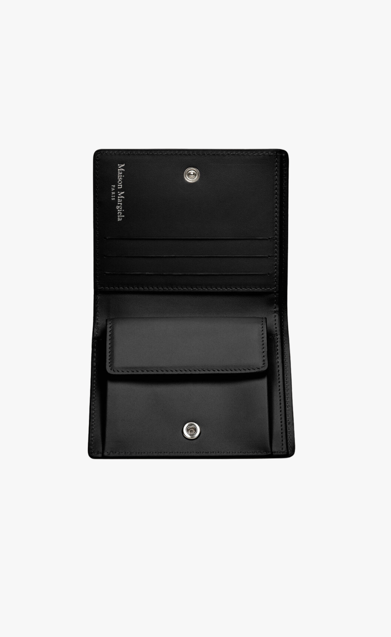 LEATHER CLIP 2 BLACK WALLET