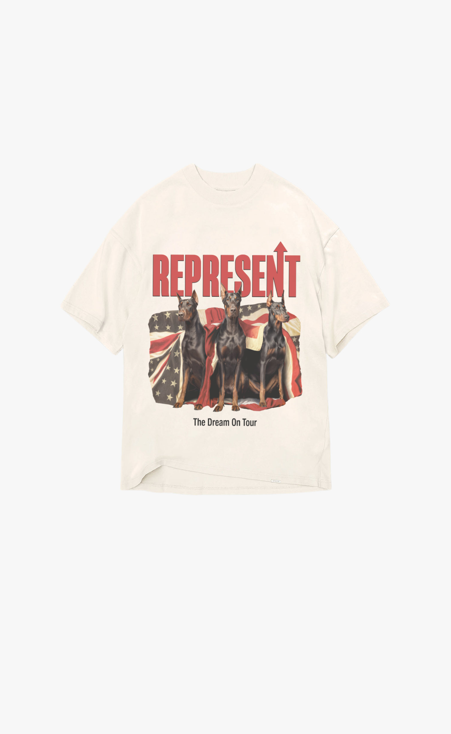 DREAM ON TOUR WASHED ECRU T-SHIRT