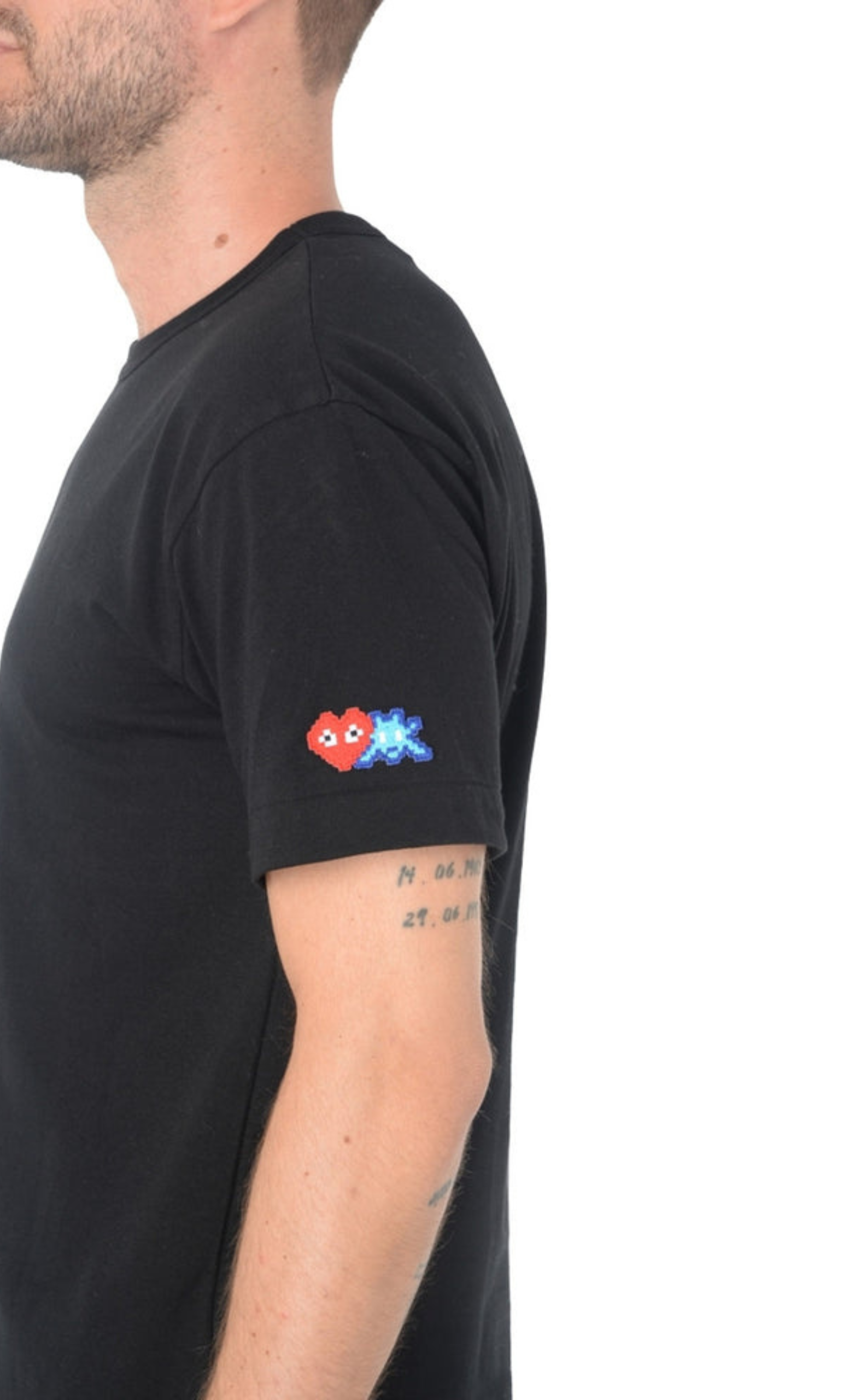 MENS T-SHIRT BLACK COMME DES