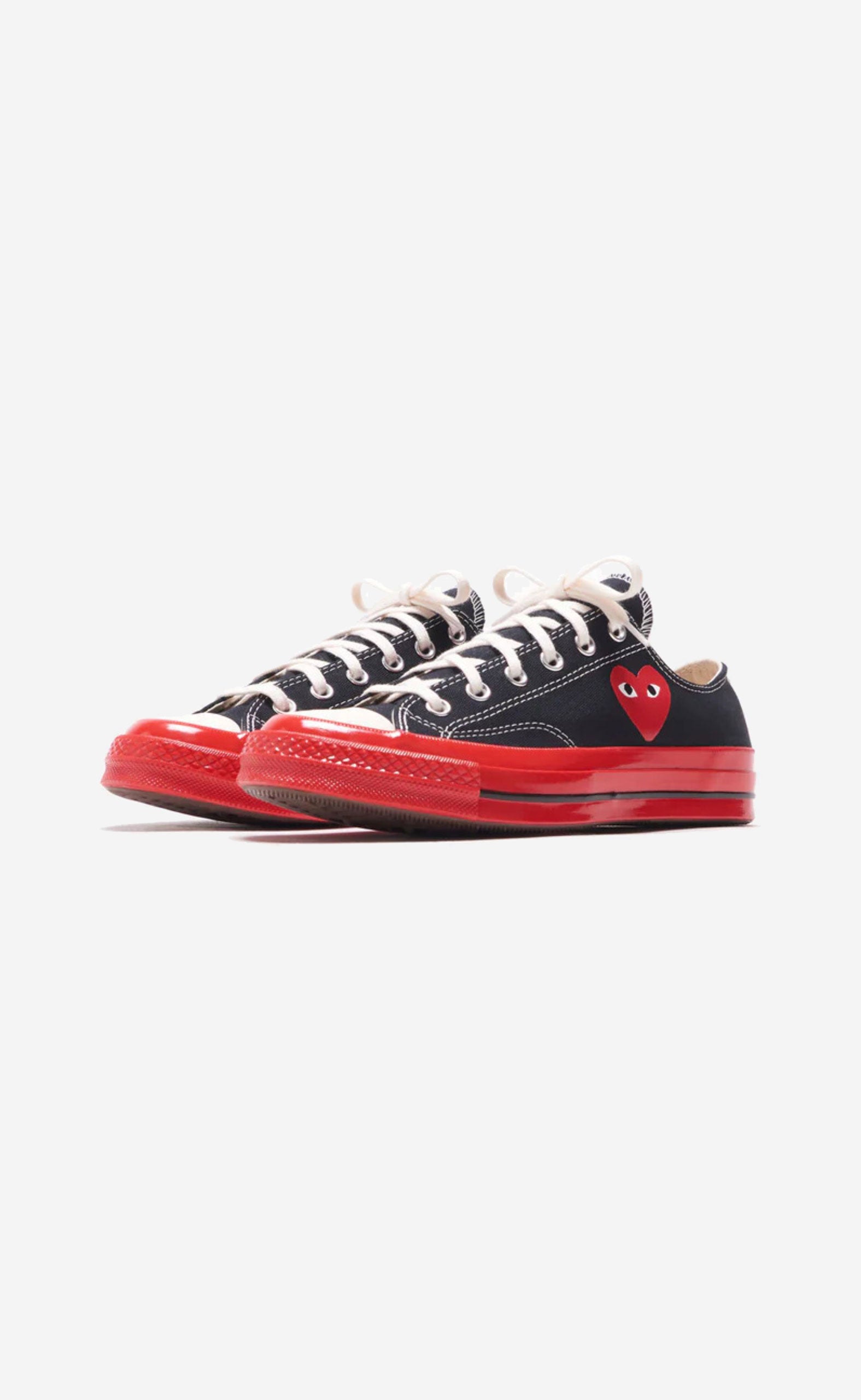 BLACK PLAY COMME DES GARÇONS X CONVERSE RED SOLE CHUCK 70 LOW TOP