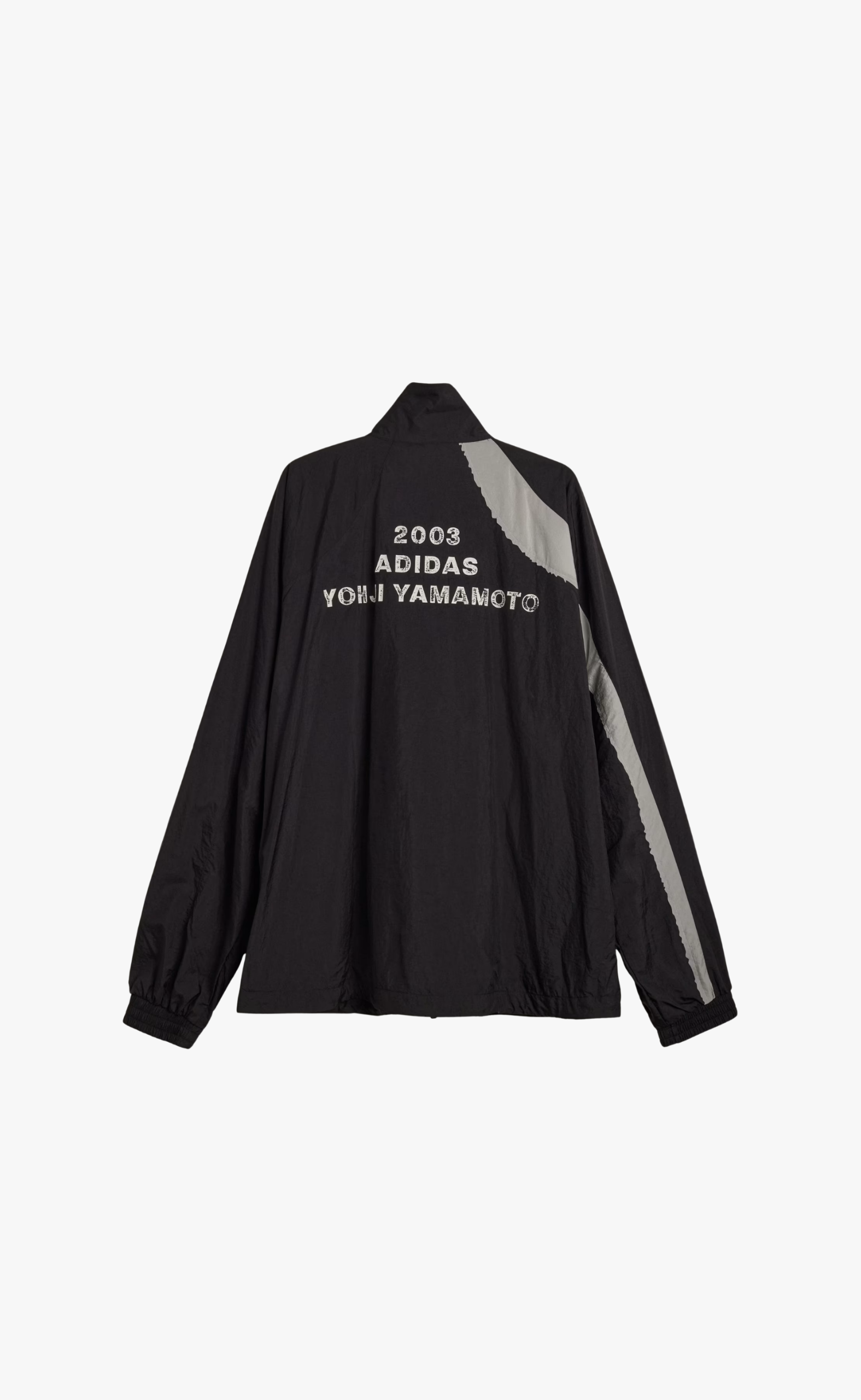 Y-3 RAW EDGE 3 STRIPES NYLON BLACK JACKET