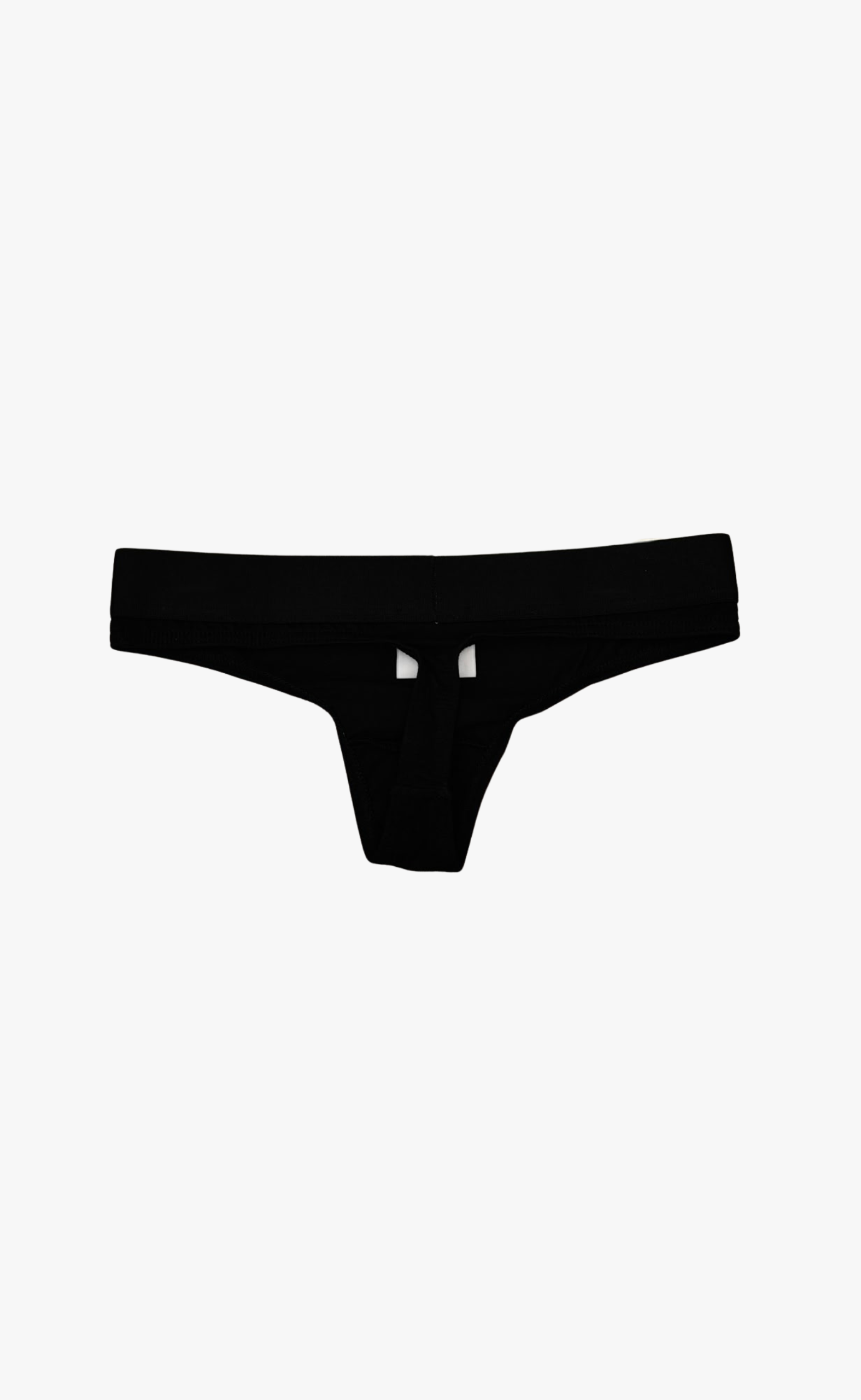 LOGO THONG BLACK BLACK UNDERWEAR