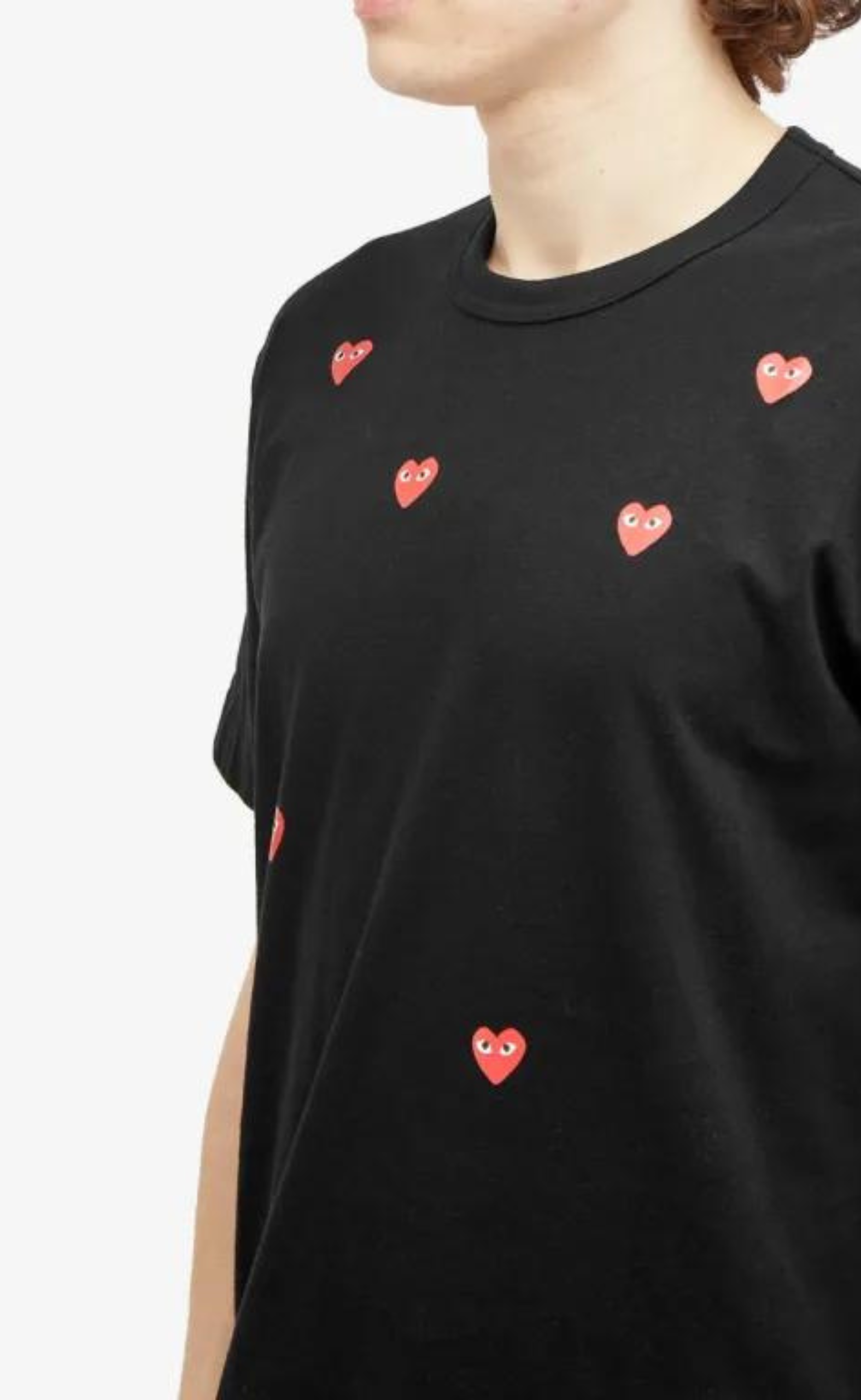 MANY HEART BLACK T-SHIRT