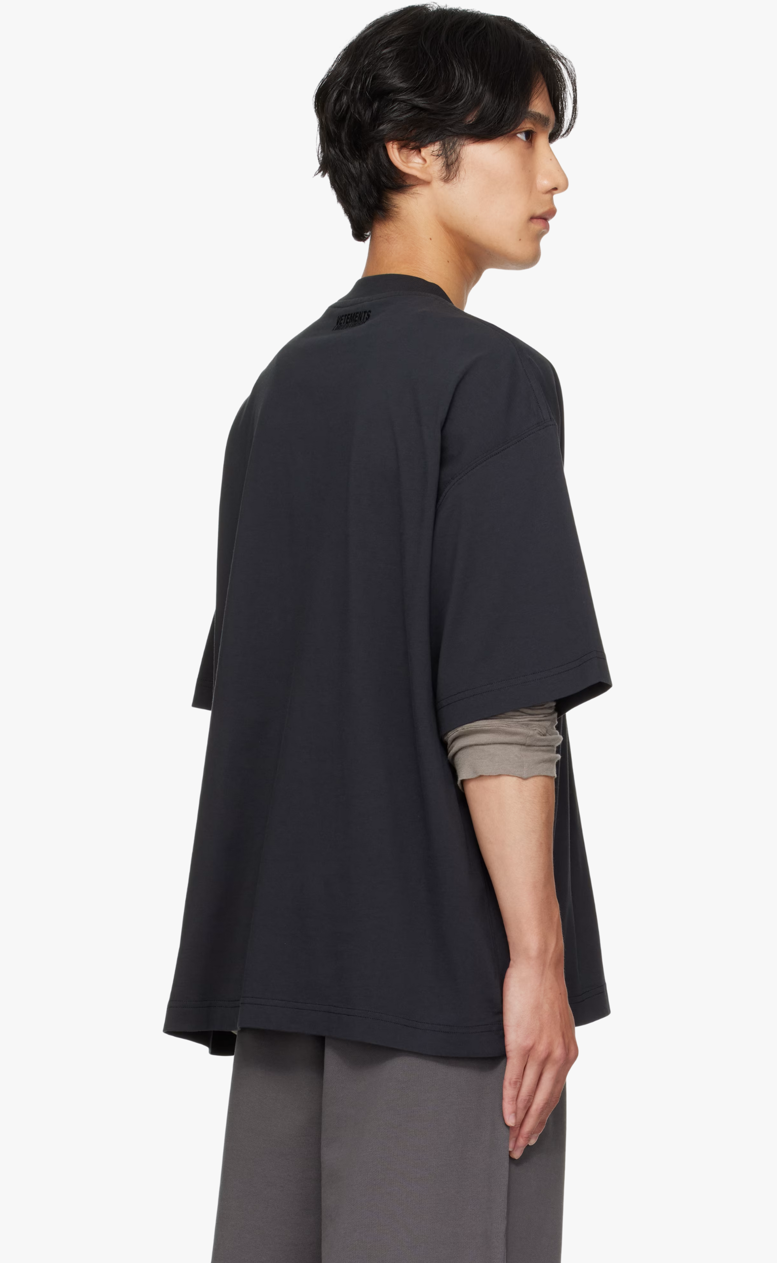 POLIZEI REGULAR WASHED BLACK T-SHIRT