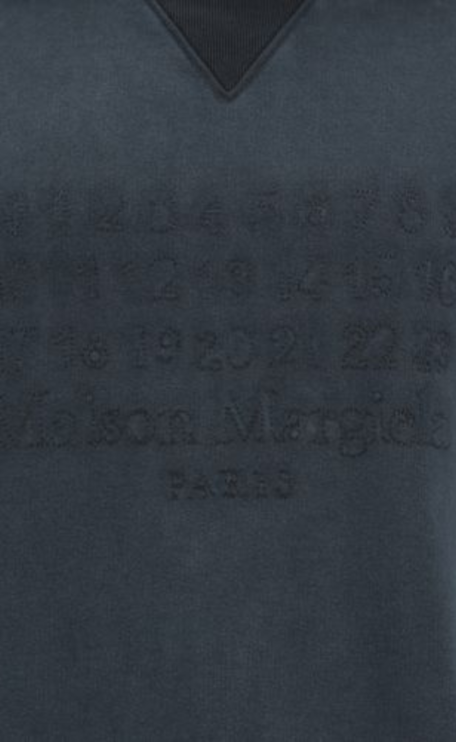 REVERSE LOGO WASHED BLACK HOODIE