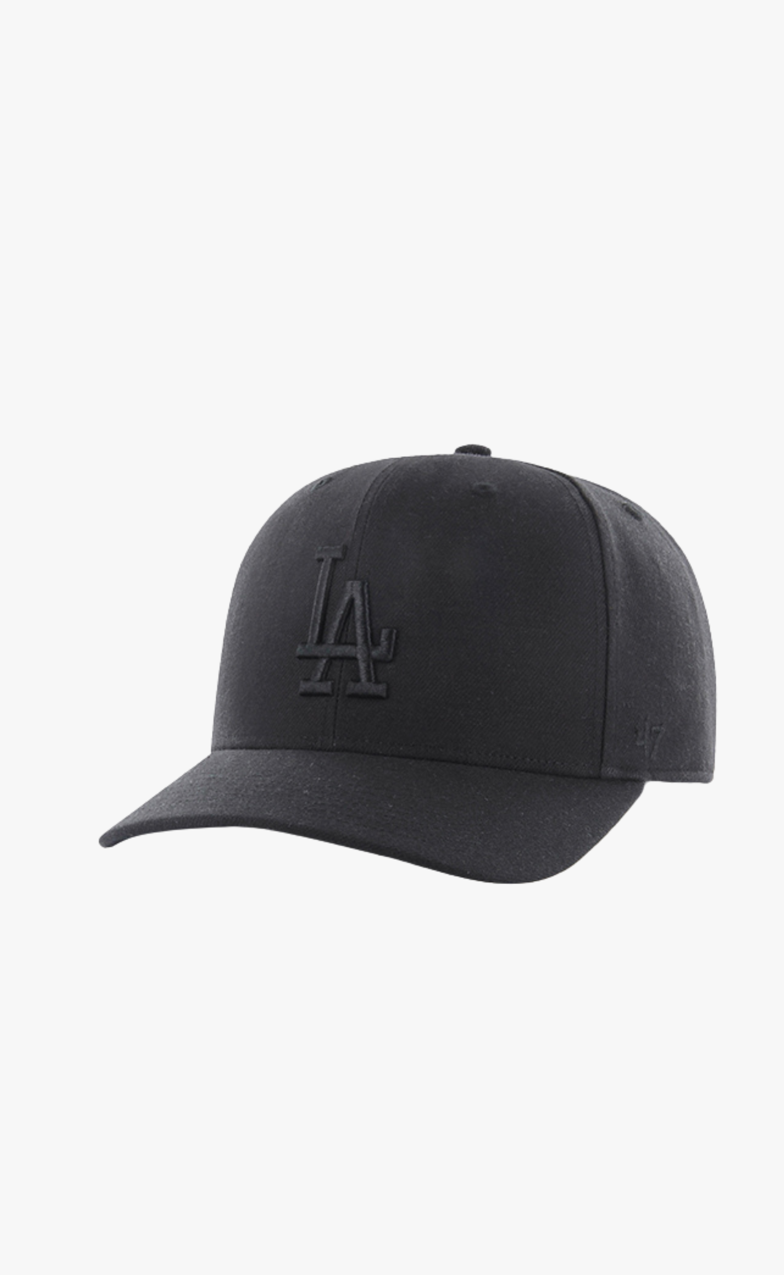 47 MVP MLB LOS ANGELES DODGERS BLACK LOGO COLD ZONE BLACK HAT