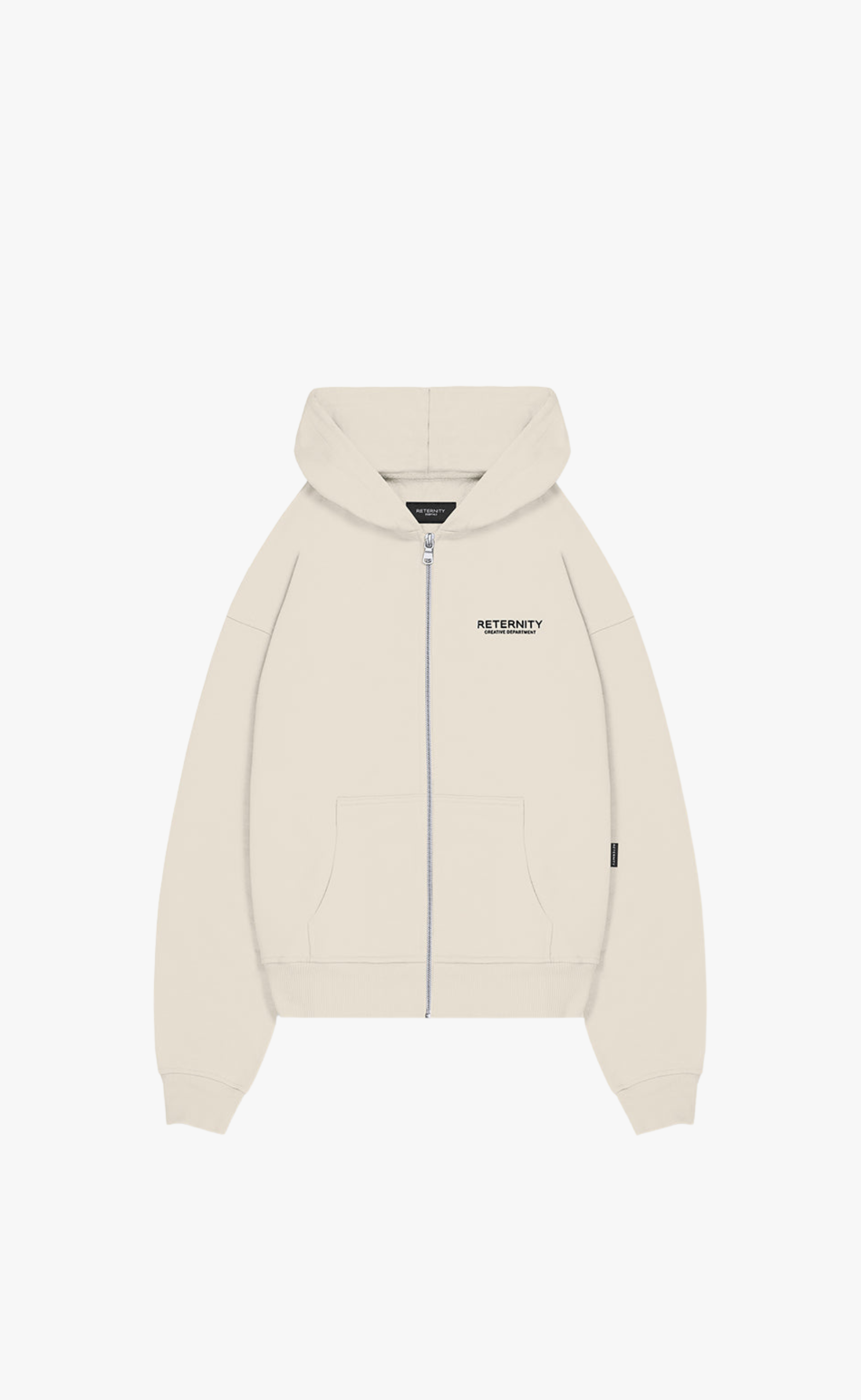 CREATIVE DEPT ZIP CREAM HOODIE