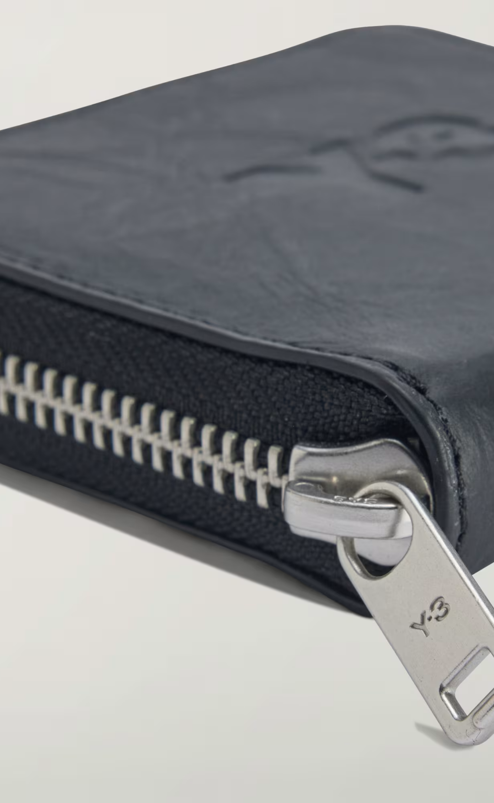 CRINKLE LEATHER BLACK WALLET