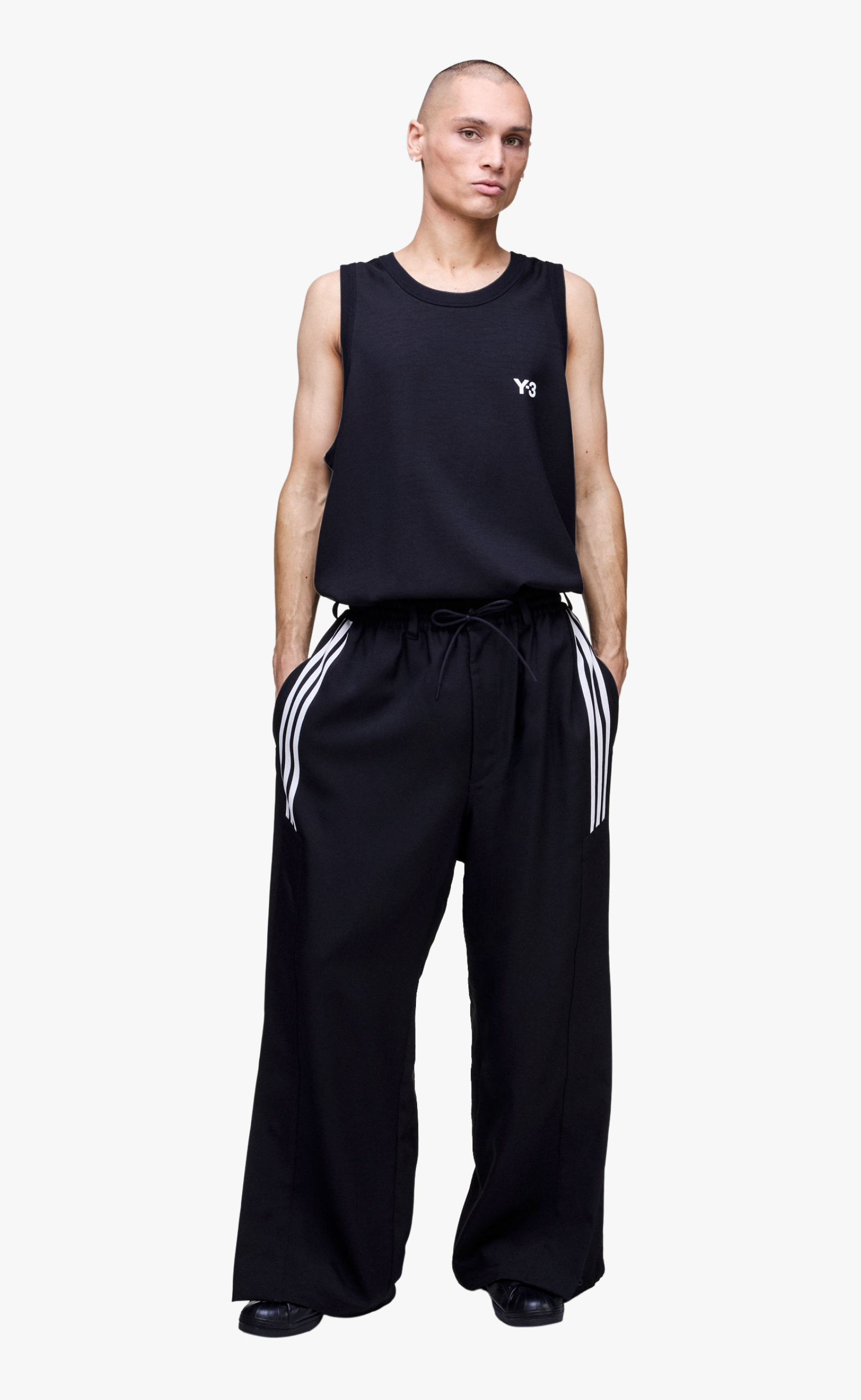 Y-3 ELEGANT BASKETBALL BLACK TANK TOP