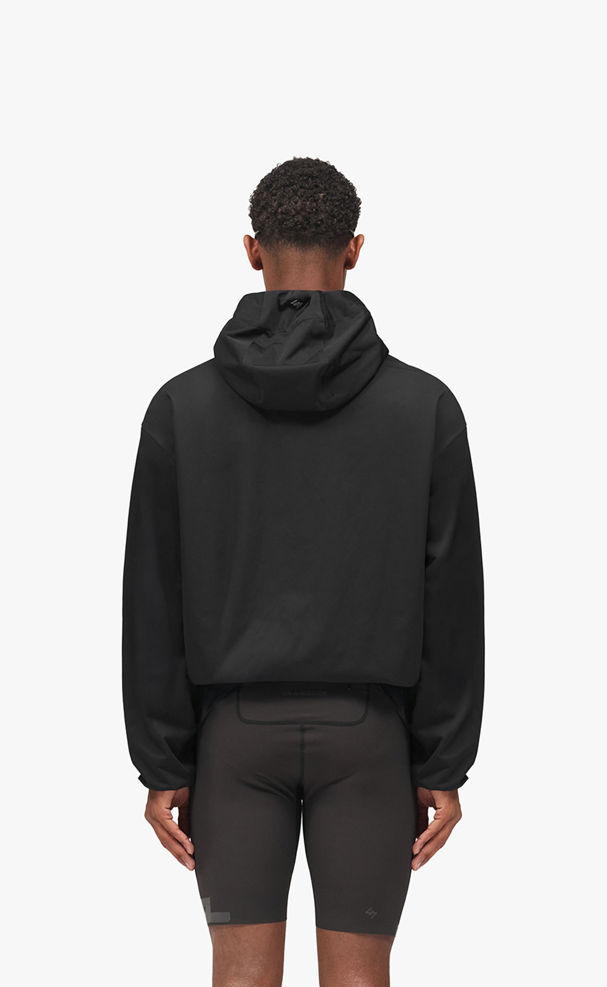 247 POWER SHIELD WINDBREAKER JET BLACK JACKET
