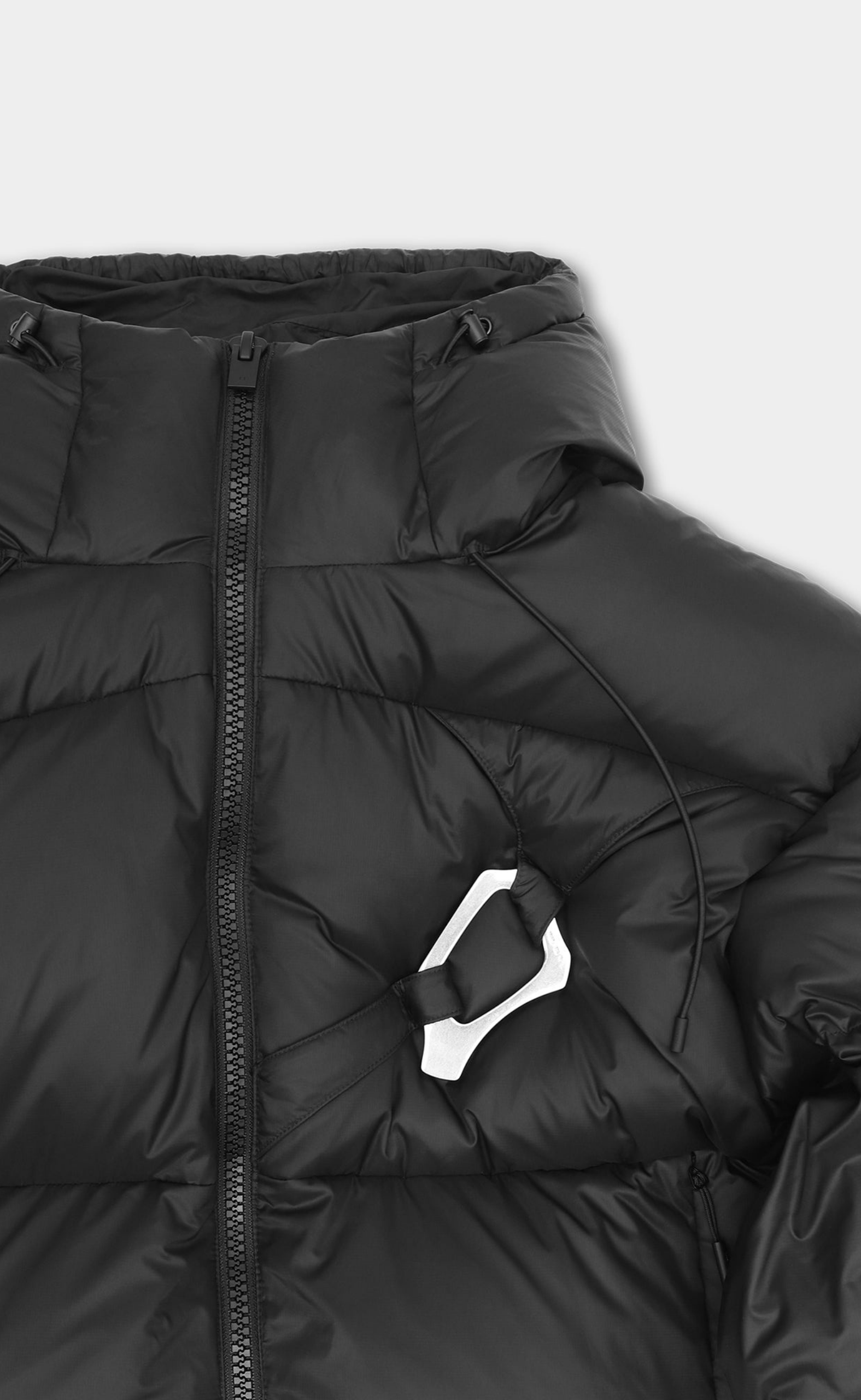 LUMEN DOWN PUFFER BLACK JACKET
