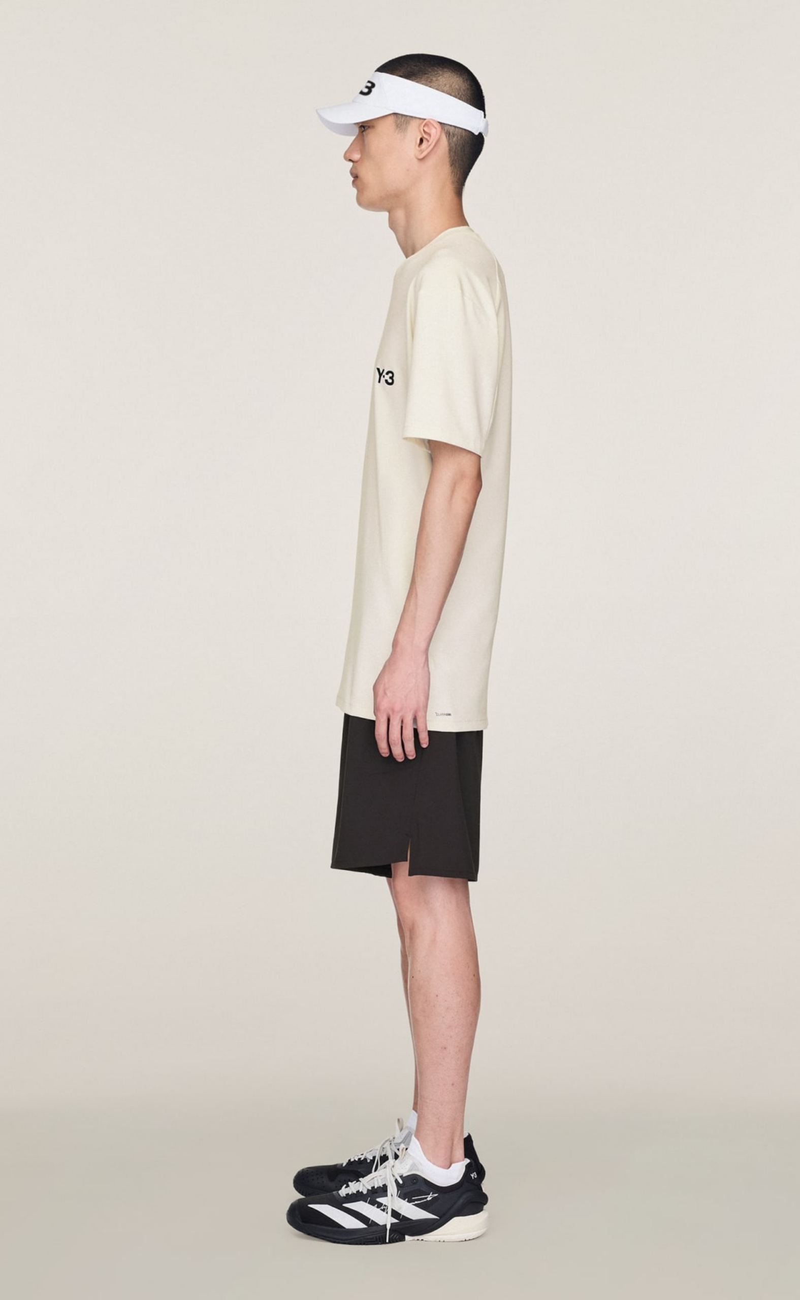Y-3 TENNIS PRO FREELIFT GREY T-SHIRT