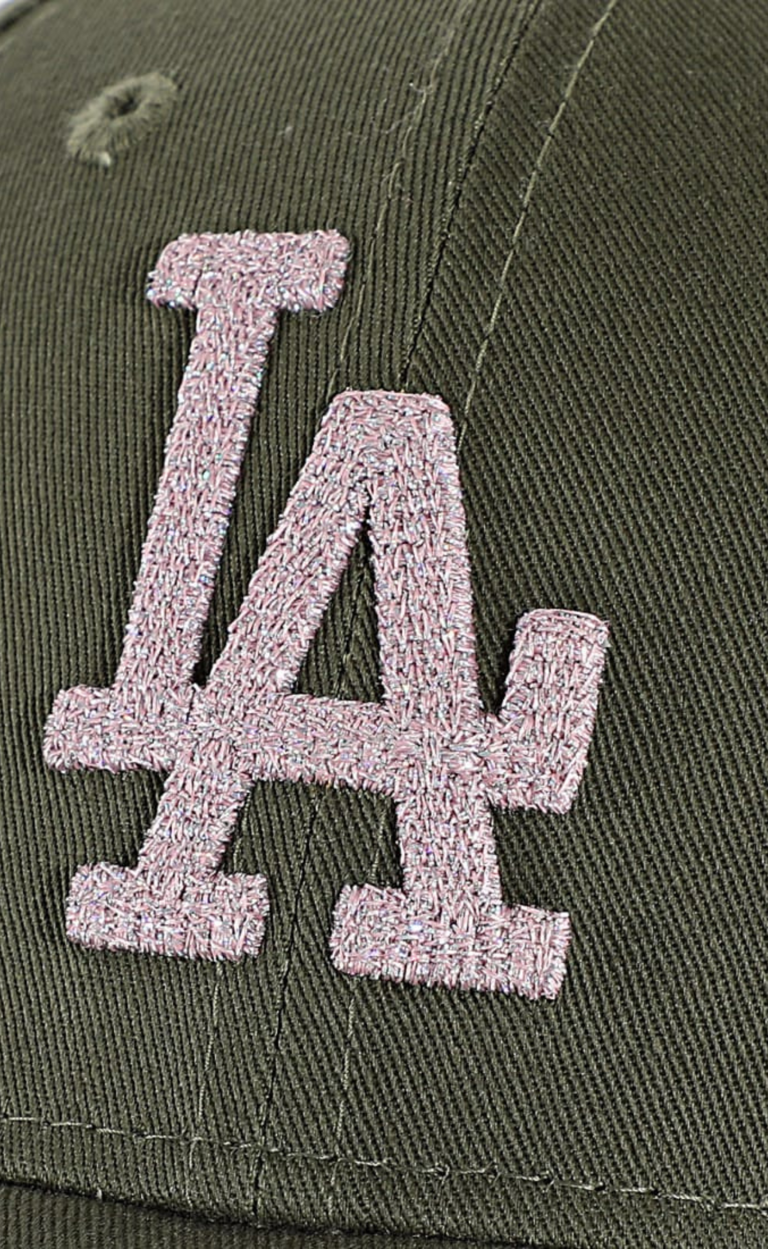 LOS ANGELES DODGERS WOMEN METALLIC CS 9FORTY GREEN HAT
