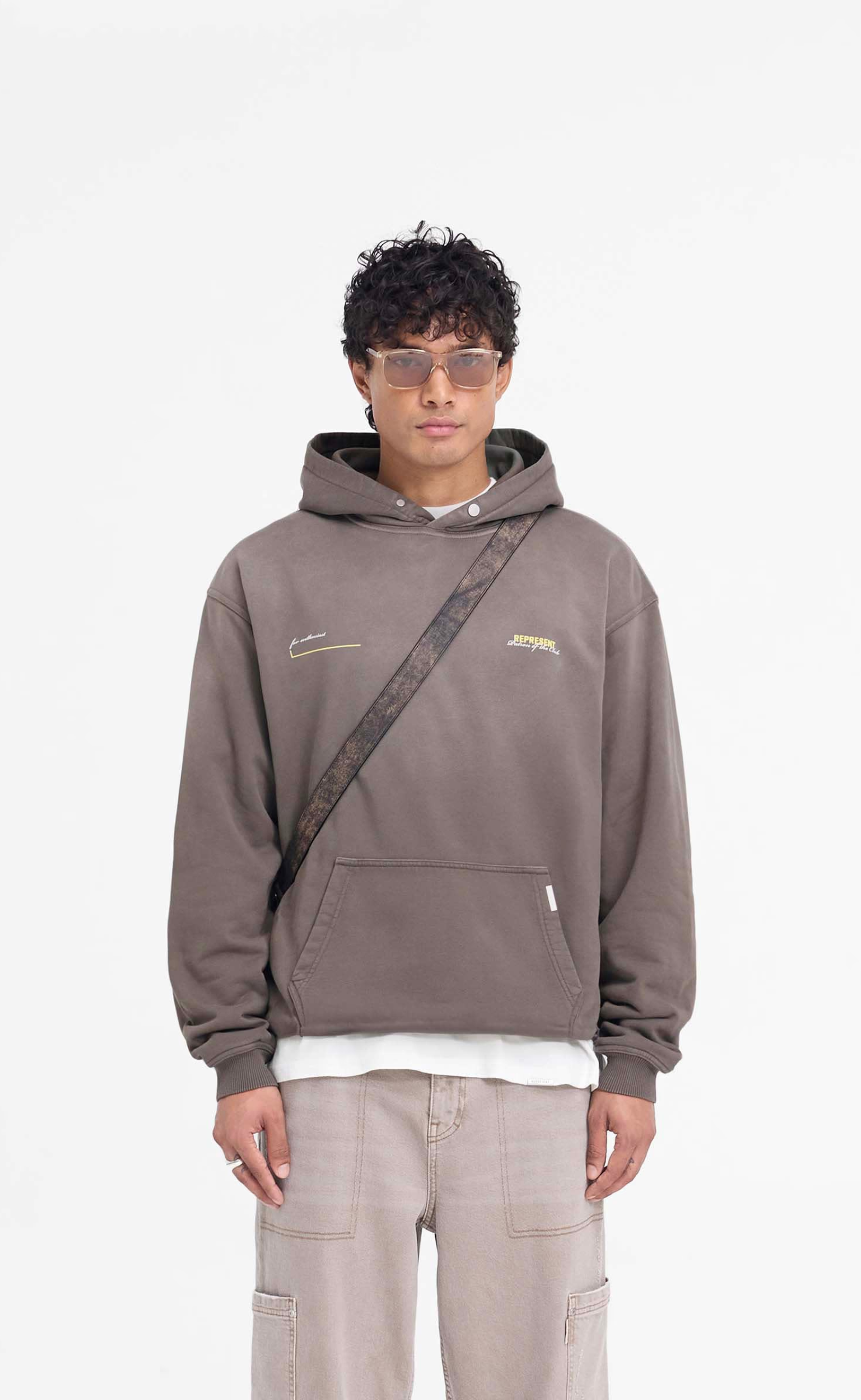 PATRON OF THE CLUB WASHED OLIVE HOODIE