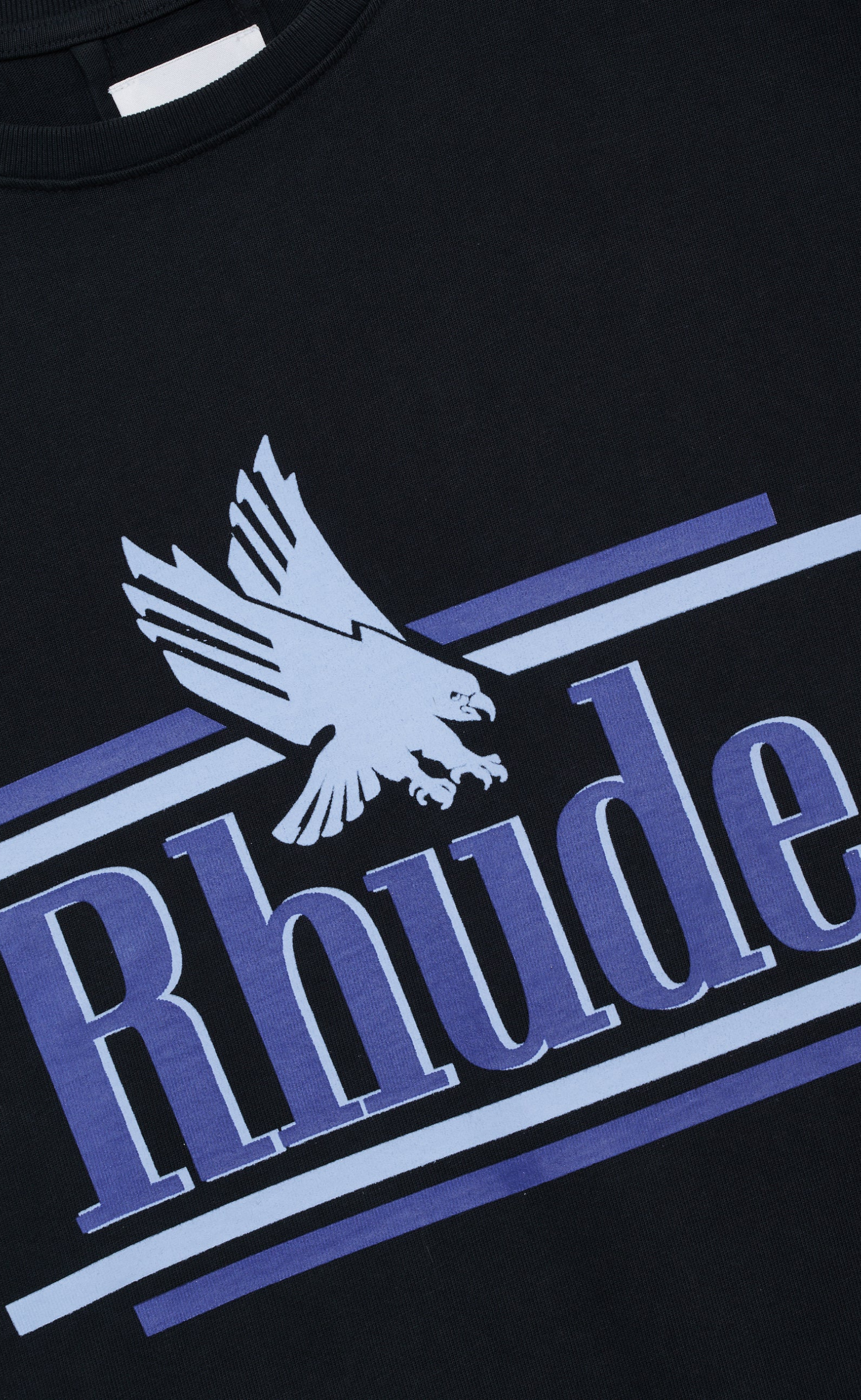 RHUDE ROSSA VINTAGE BLACK T-SHIRT