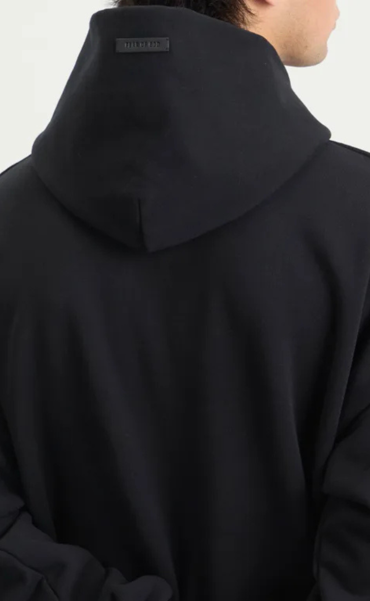FEAR OF GOD BLACK HOODIE
