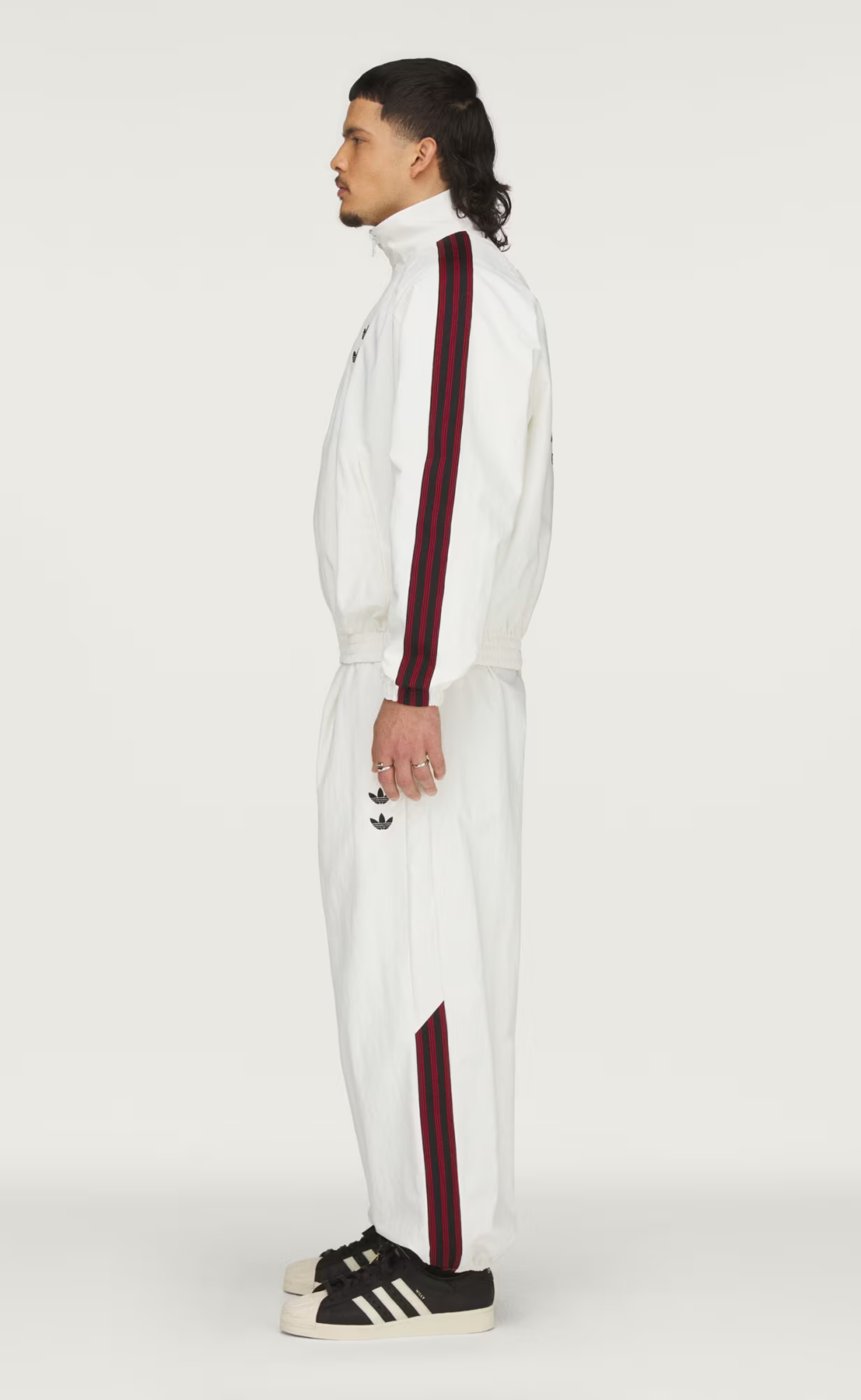 WC WOVEN WHITE TRACK JACKET