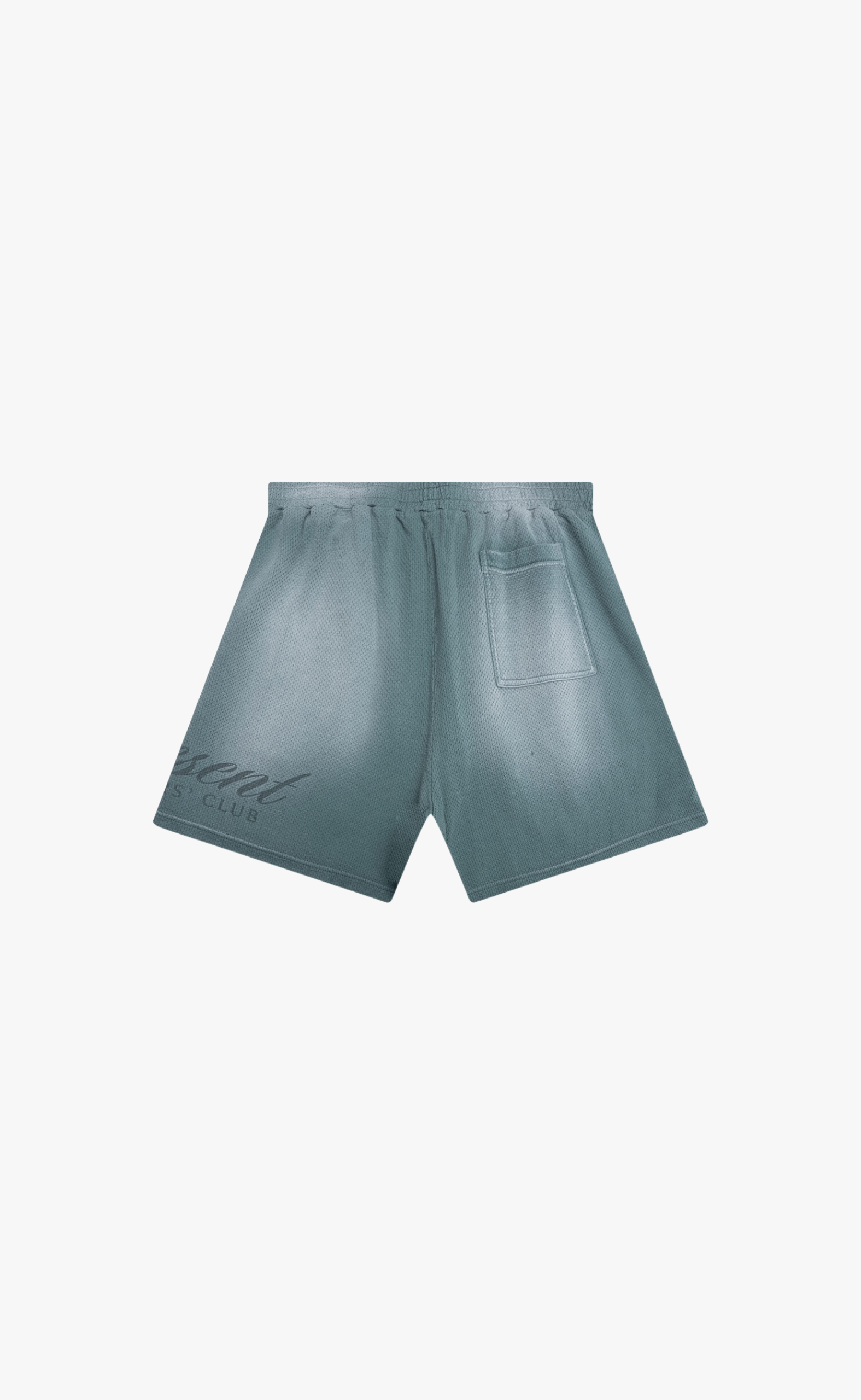 OWNERS CLUB SCRIPT MESH VINTAGE GREEN SHORTS