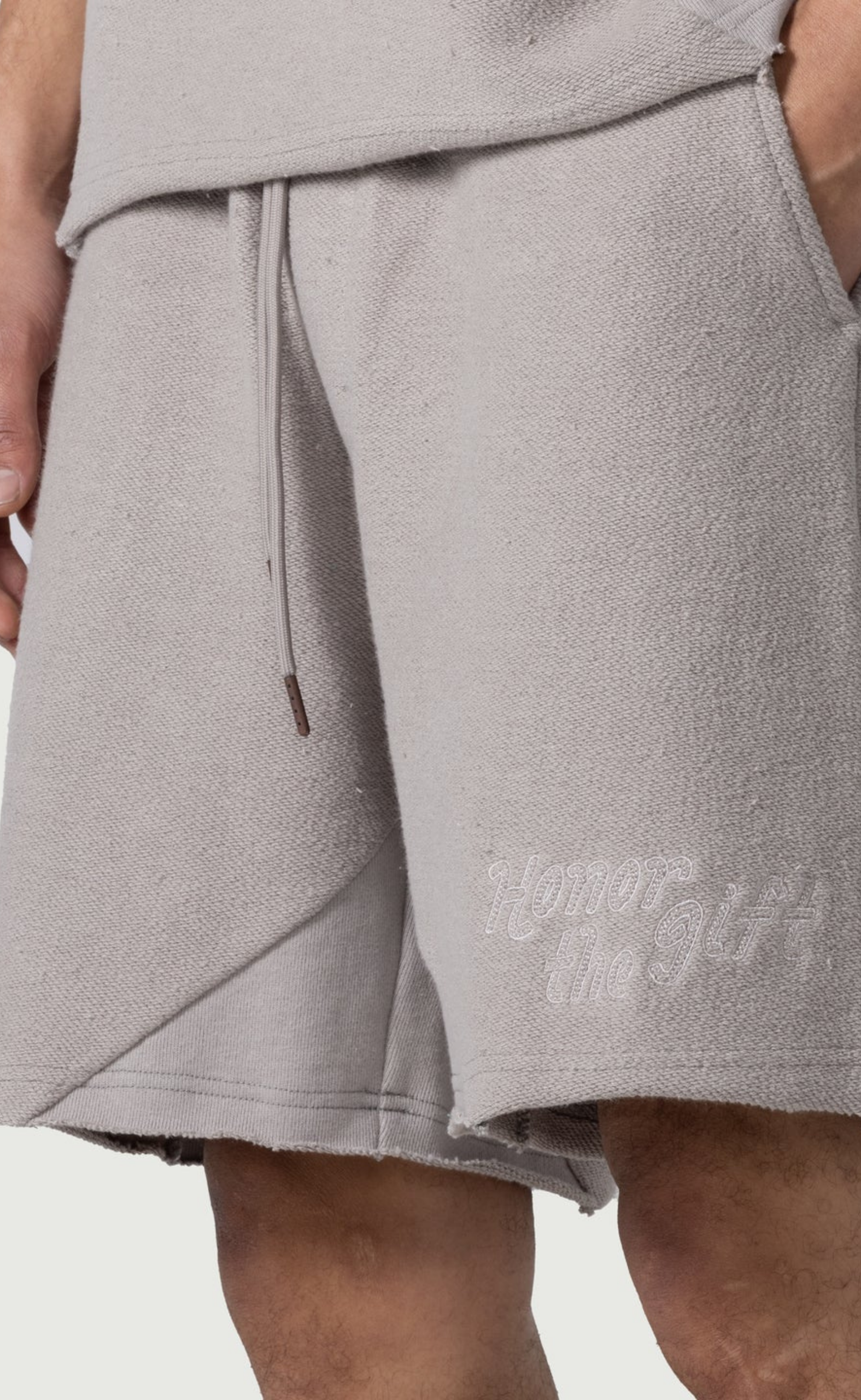 BLOCK PARTY REVERSE TERRY STONE SHORTS
