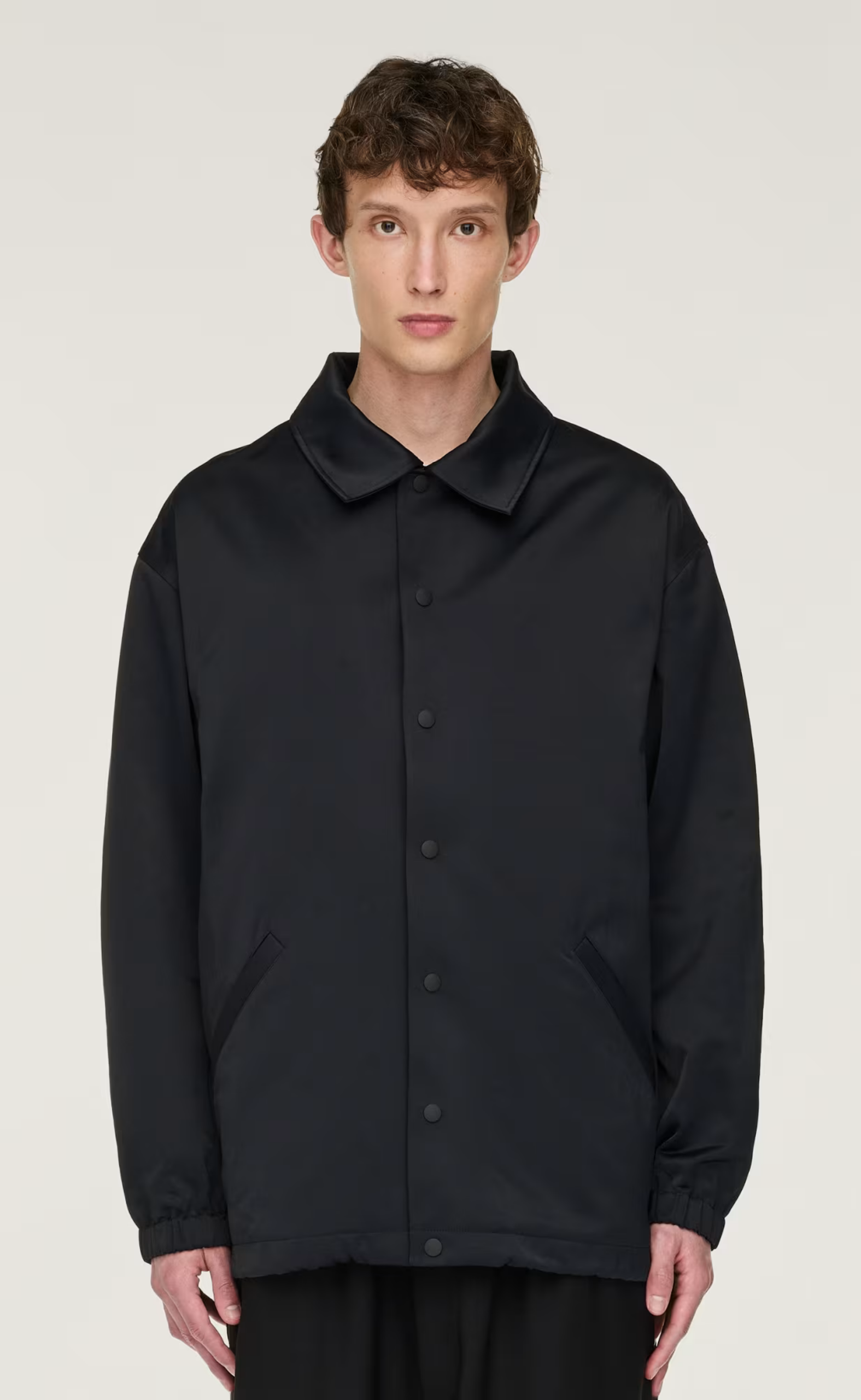 GRAPHIC COACH BLACK JACKET