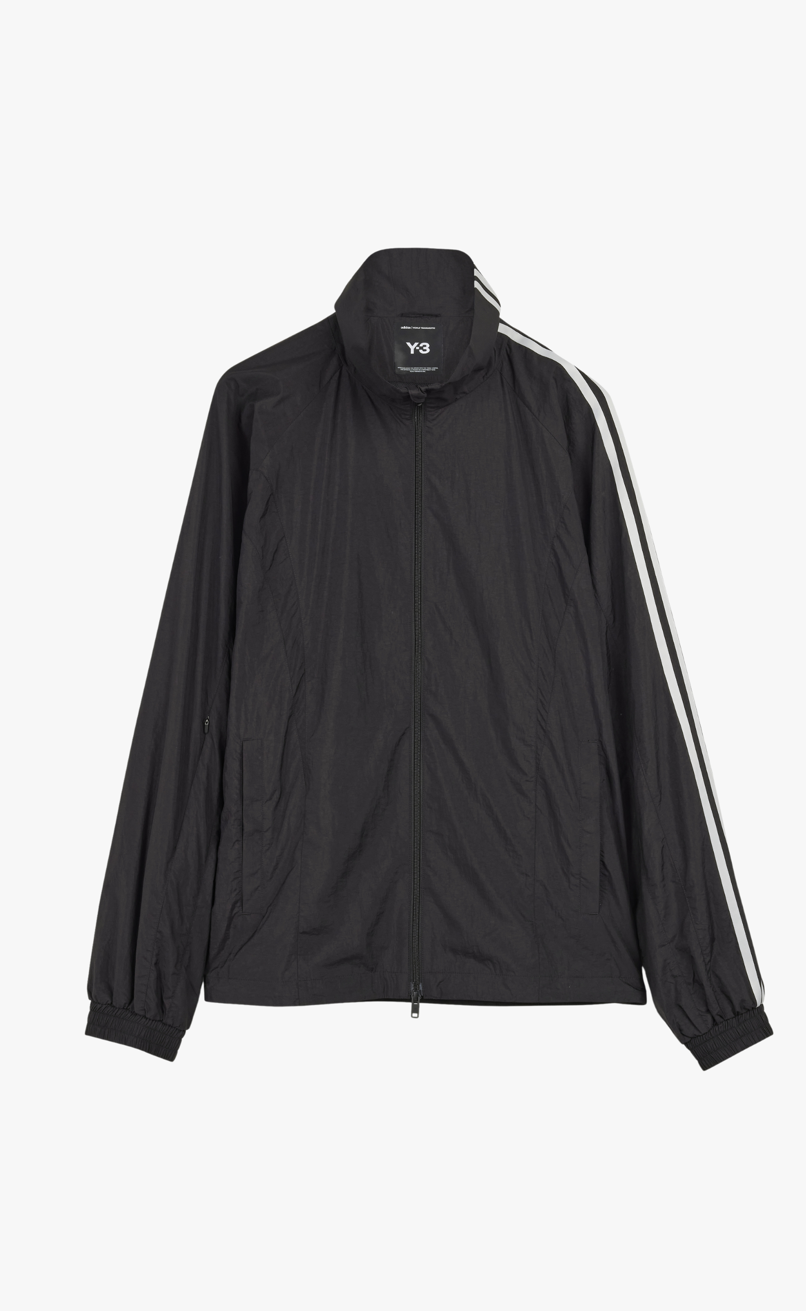 3-STRIPES NYLON SHELL BLACK JACKET