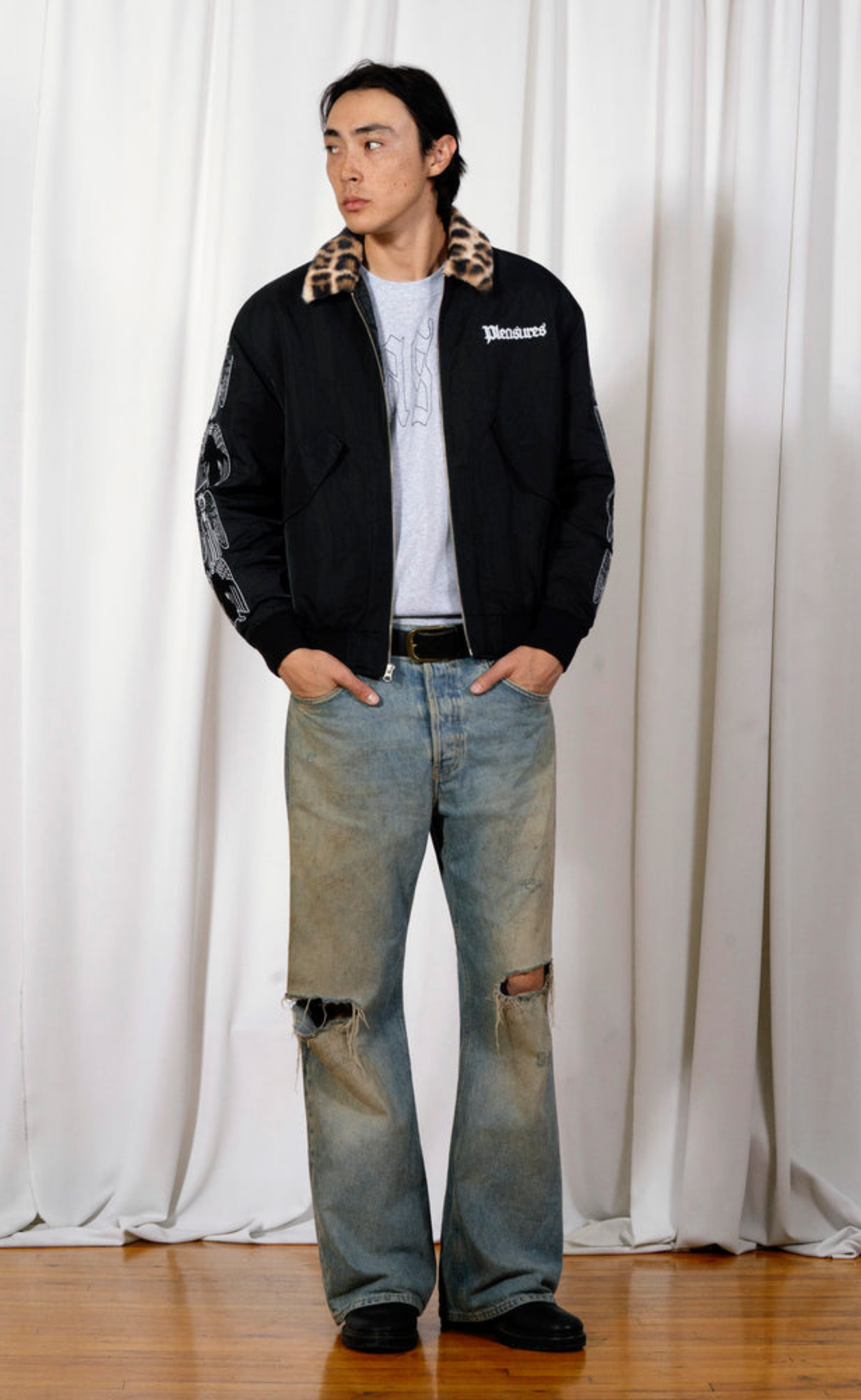 ANGEL DEMON FLIGHT BLACK JACKET