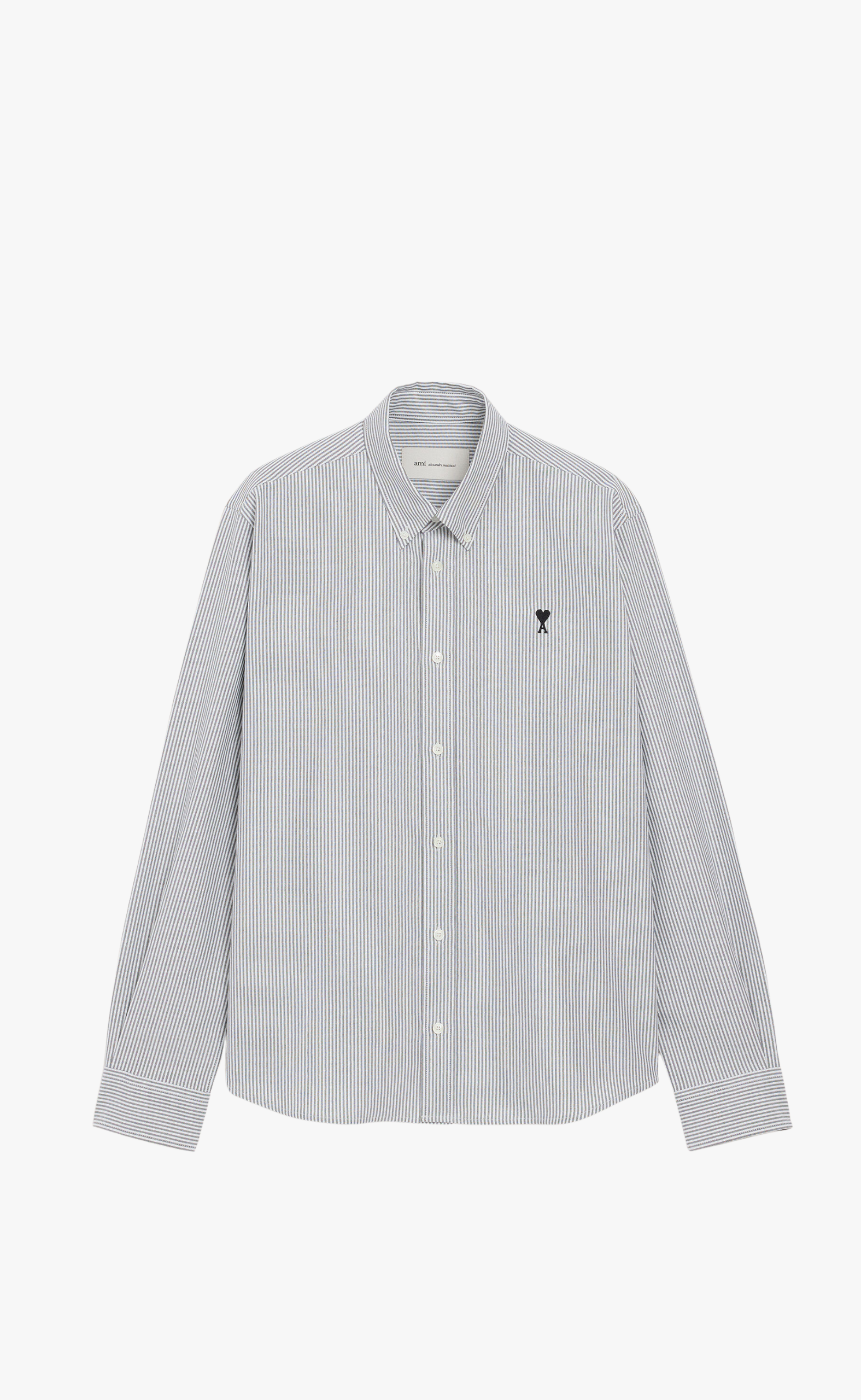AMI DE COEUR OXFORD STRIPED GREY SHIRT