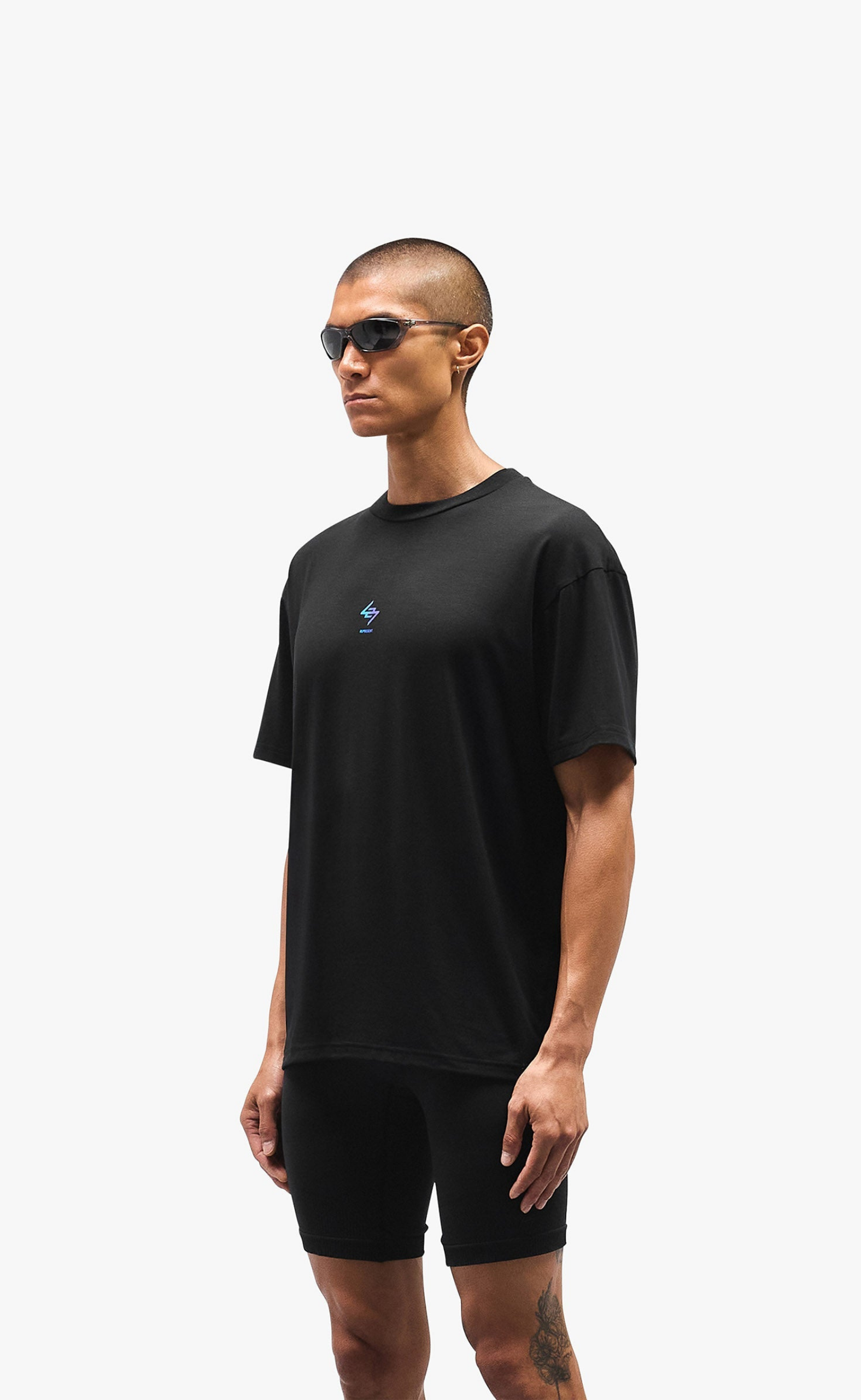 247 OVERSIZED BLACK PURPLE T-SHIRT