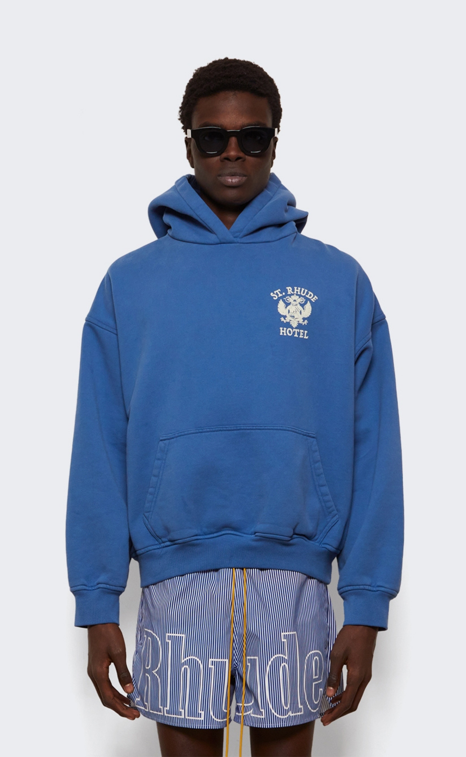 ST. RHUDE SEAL ROYAL BLUE HOODIE